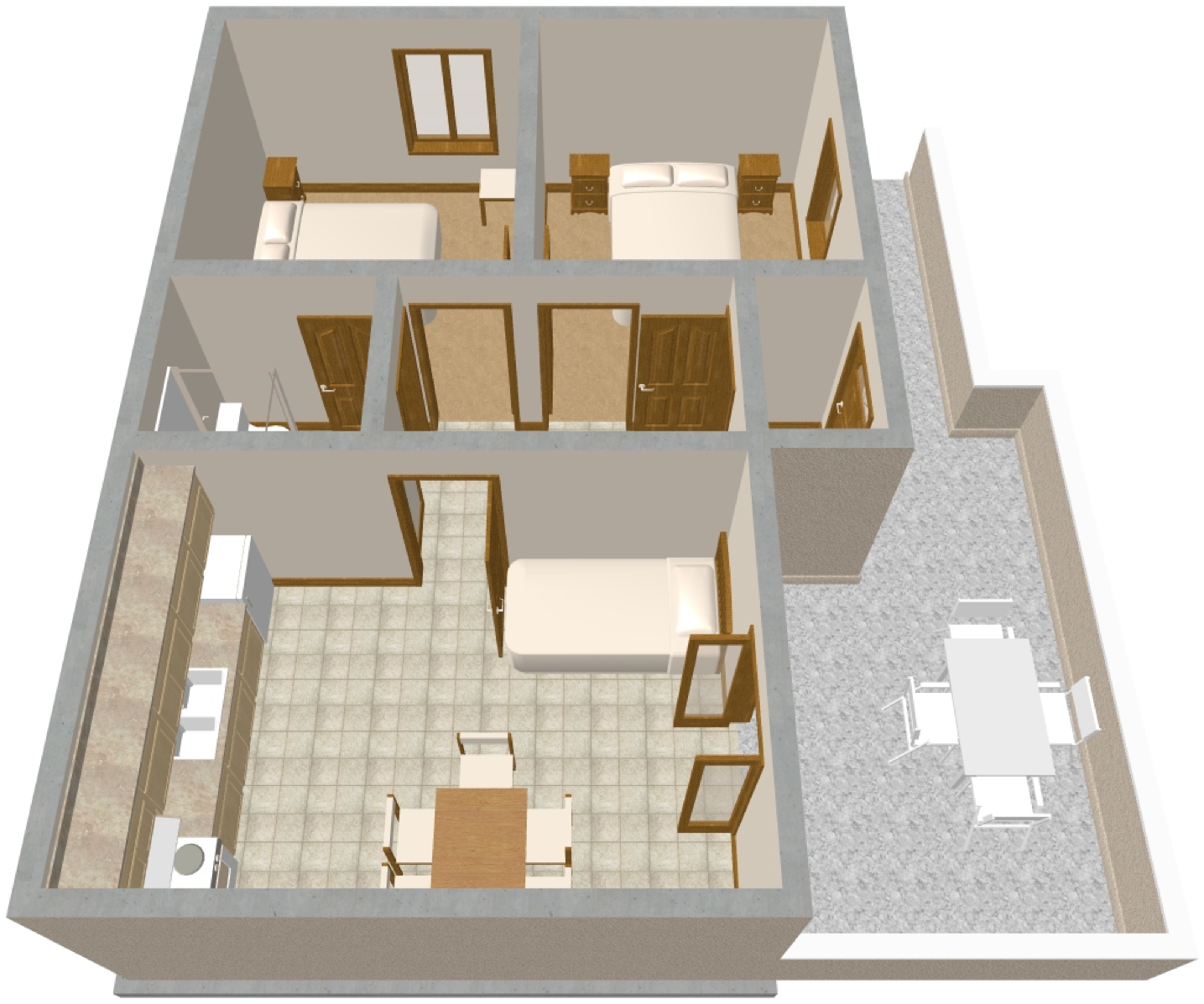 Two bedroom apartment near beach Tri Žala, Korčula  A-a