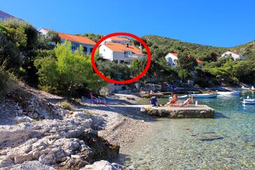 Tri Žala, Korčula, Hébergement 556 - Appartement à proximité de la mer avec une plage de galets.