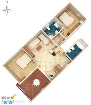 Plan Senj, Plan in the apartment, dopusteni kucni ljubimci i WIFI.