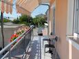 Senj, Balcony in the apartment, with a sea view and WiFi.