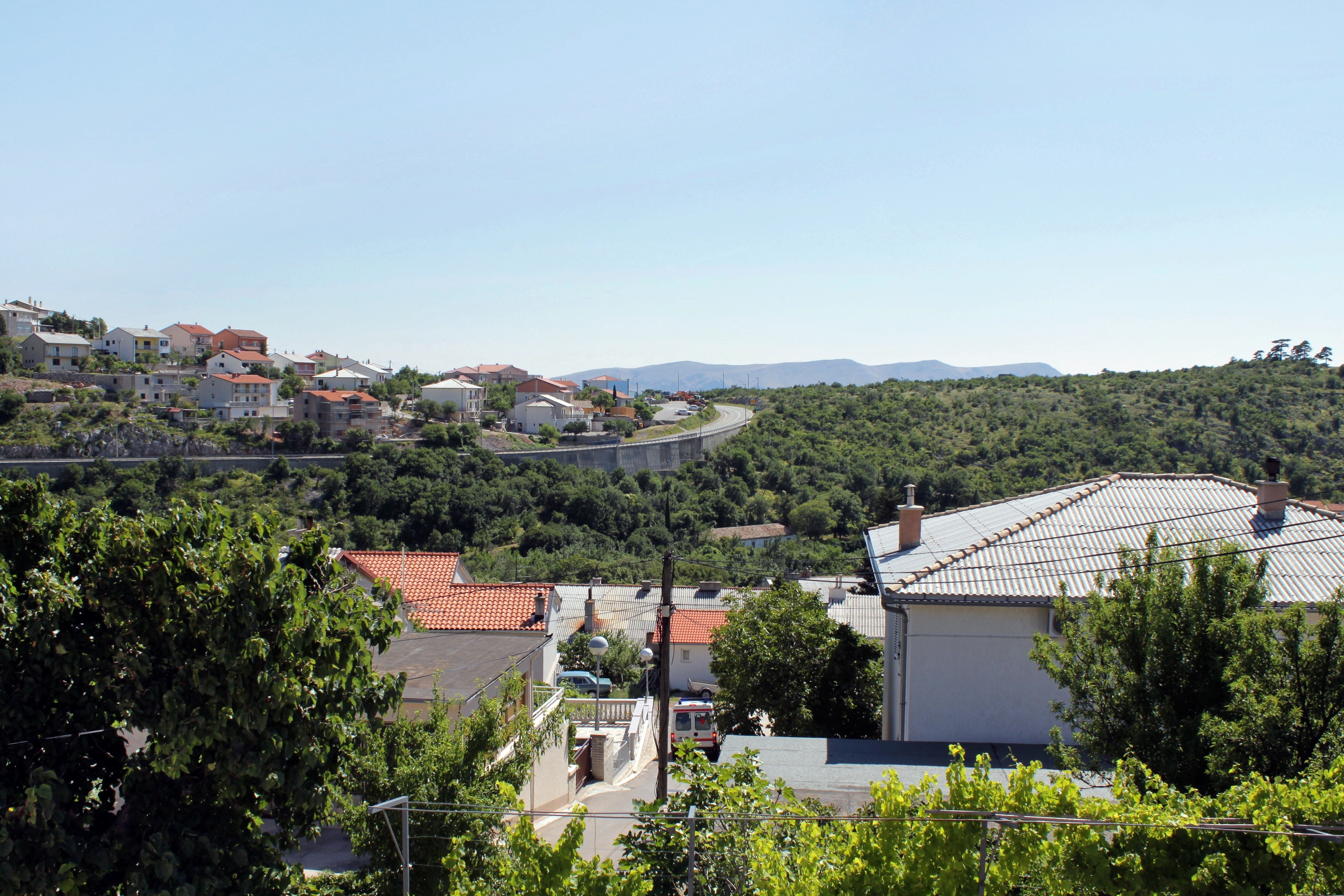 One bedroom apartment with balcony and sea view Senj  A-b