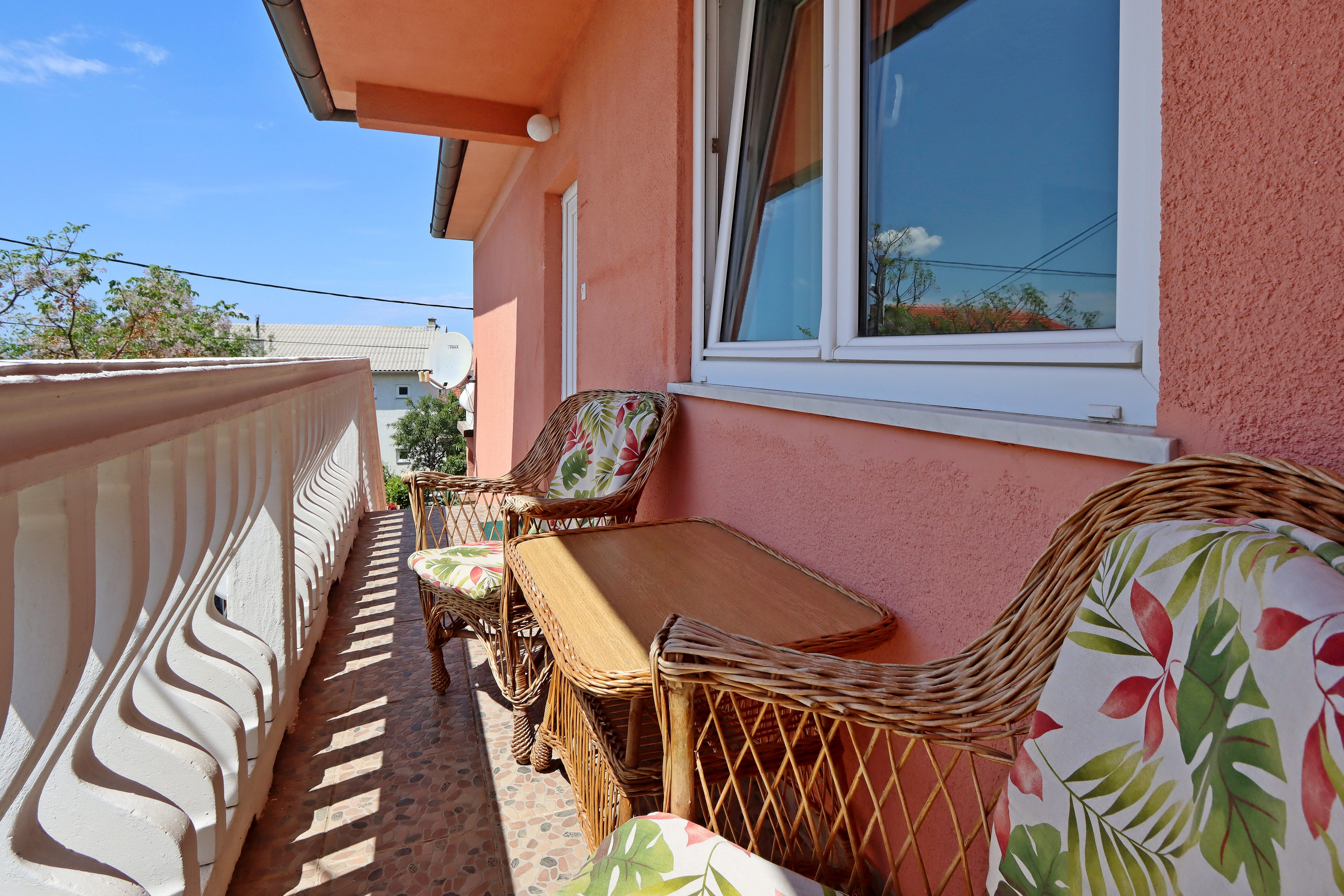 Two bedroom apartment with terrace and sea view Senj  A-b
