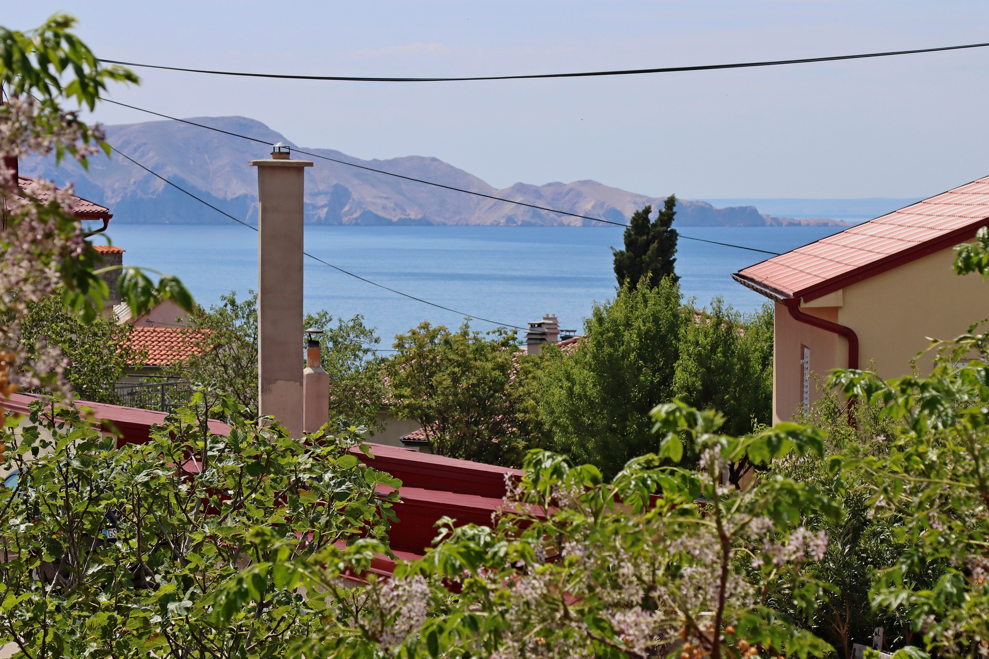 Two bedroom apartment with terrace and sea view Senj  A-b
