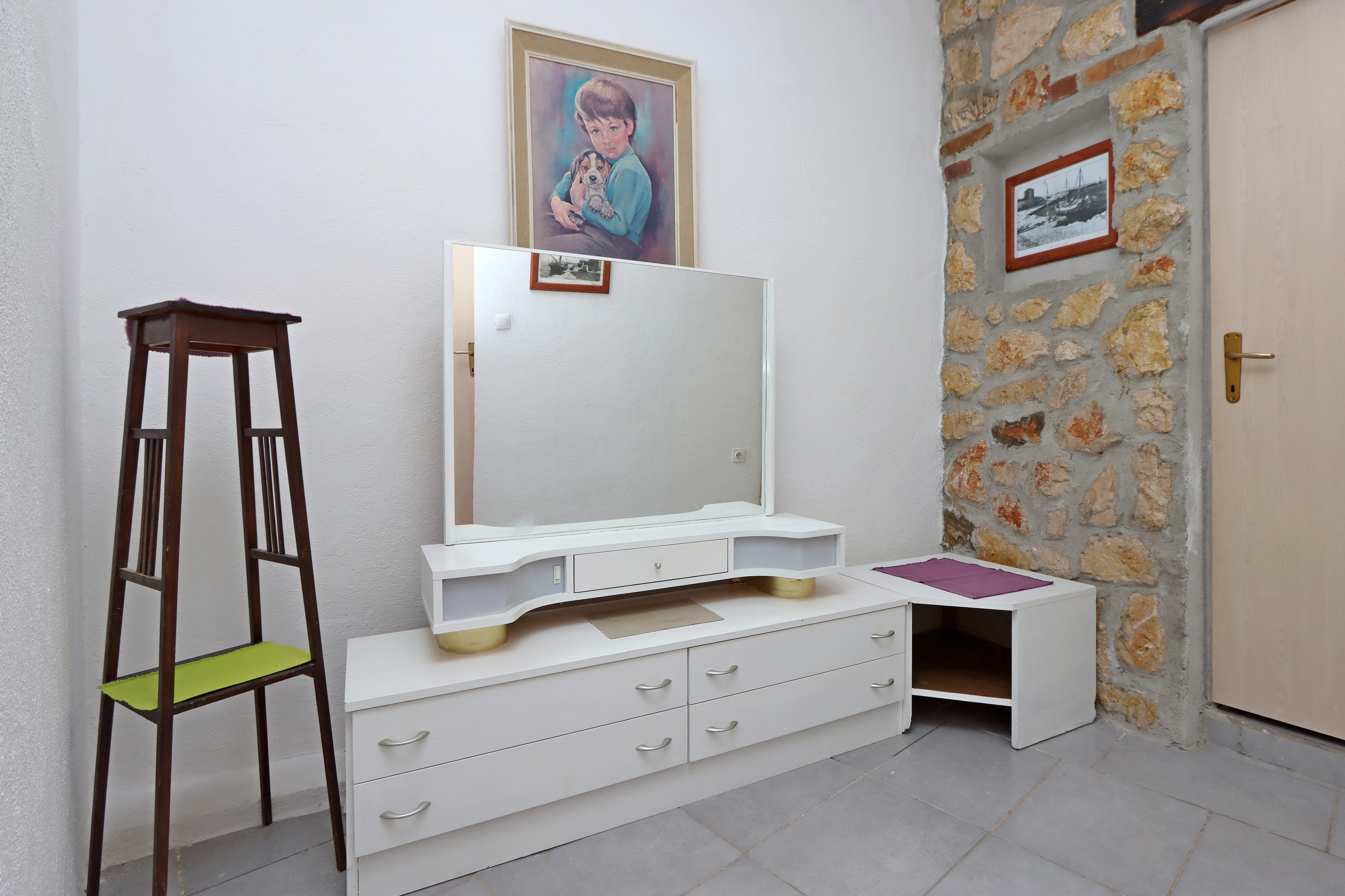 One bedroom apartment with terrace and sea view Senj  A-c