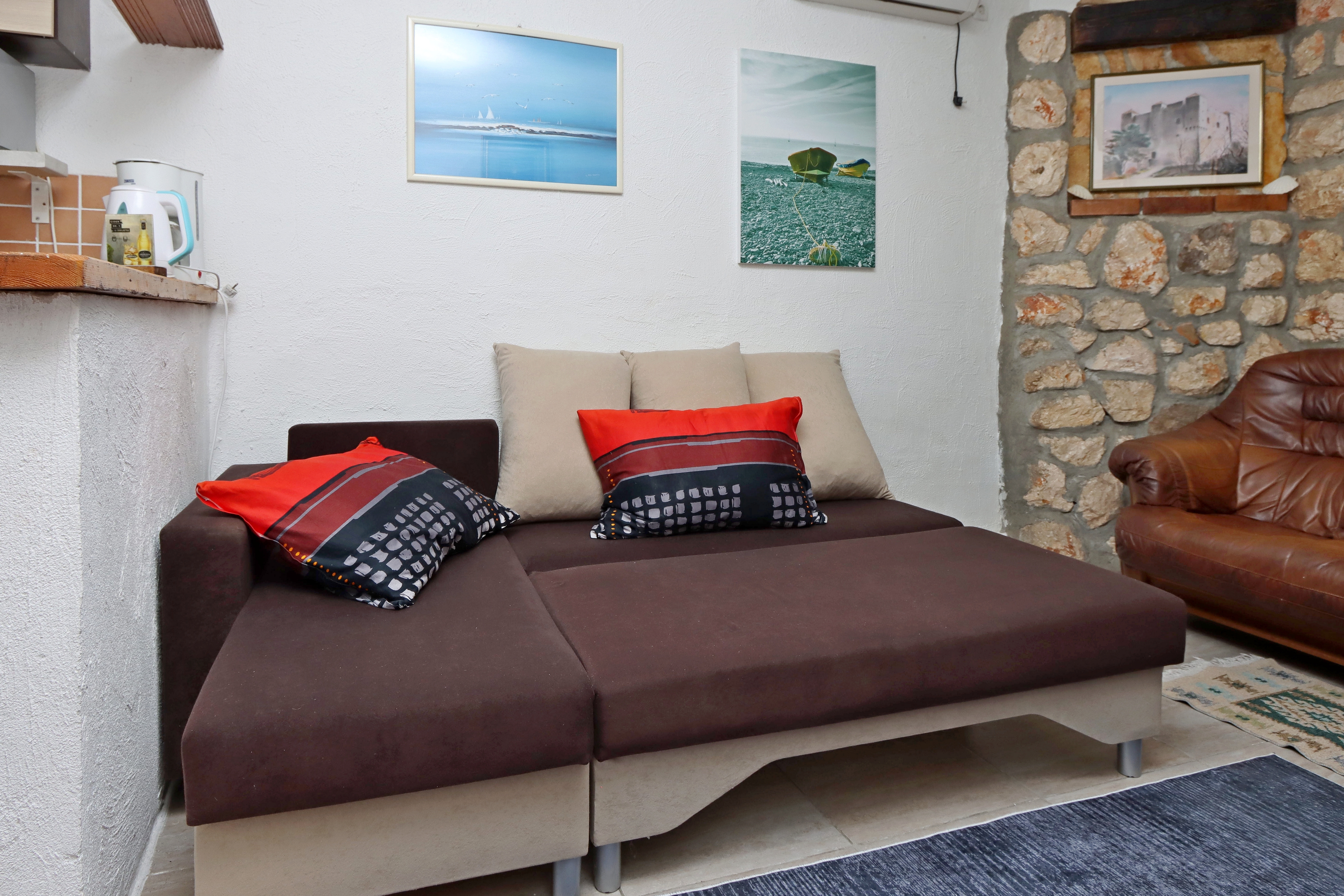 One bedroom apartment with terrace and sea view Senj (A-5571-c)