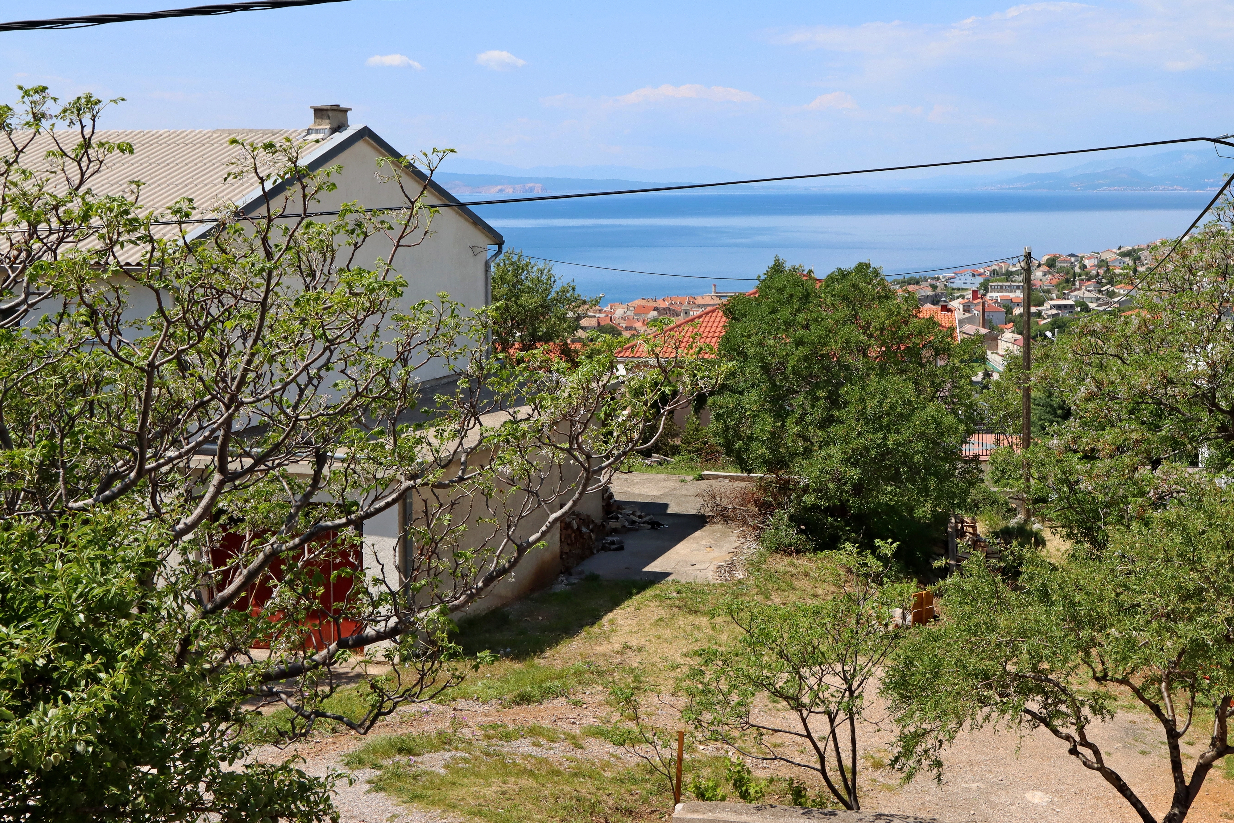 One bedroom apartment with terrace and sea view Senj  A-c