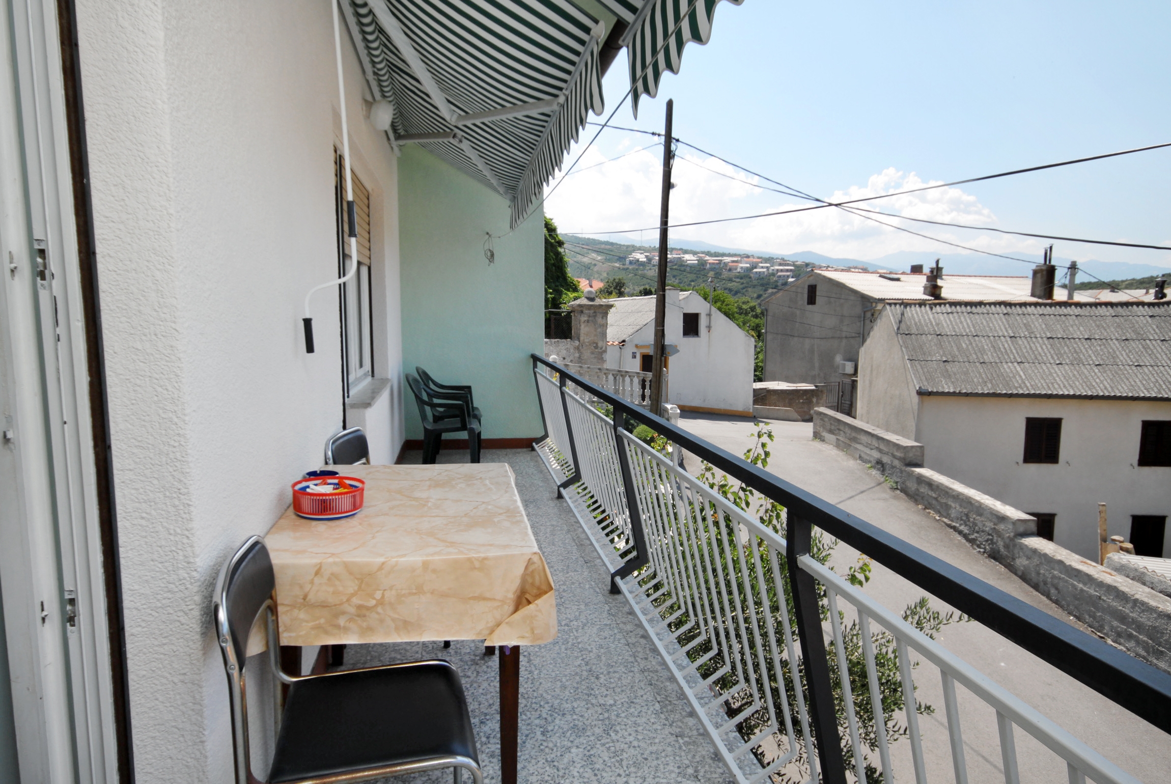 Three bedroom apartment with balcony and sea view Senj  A-a