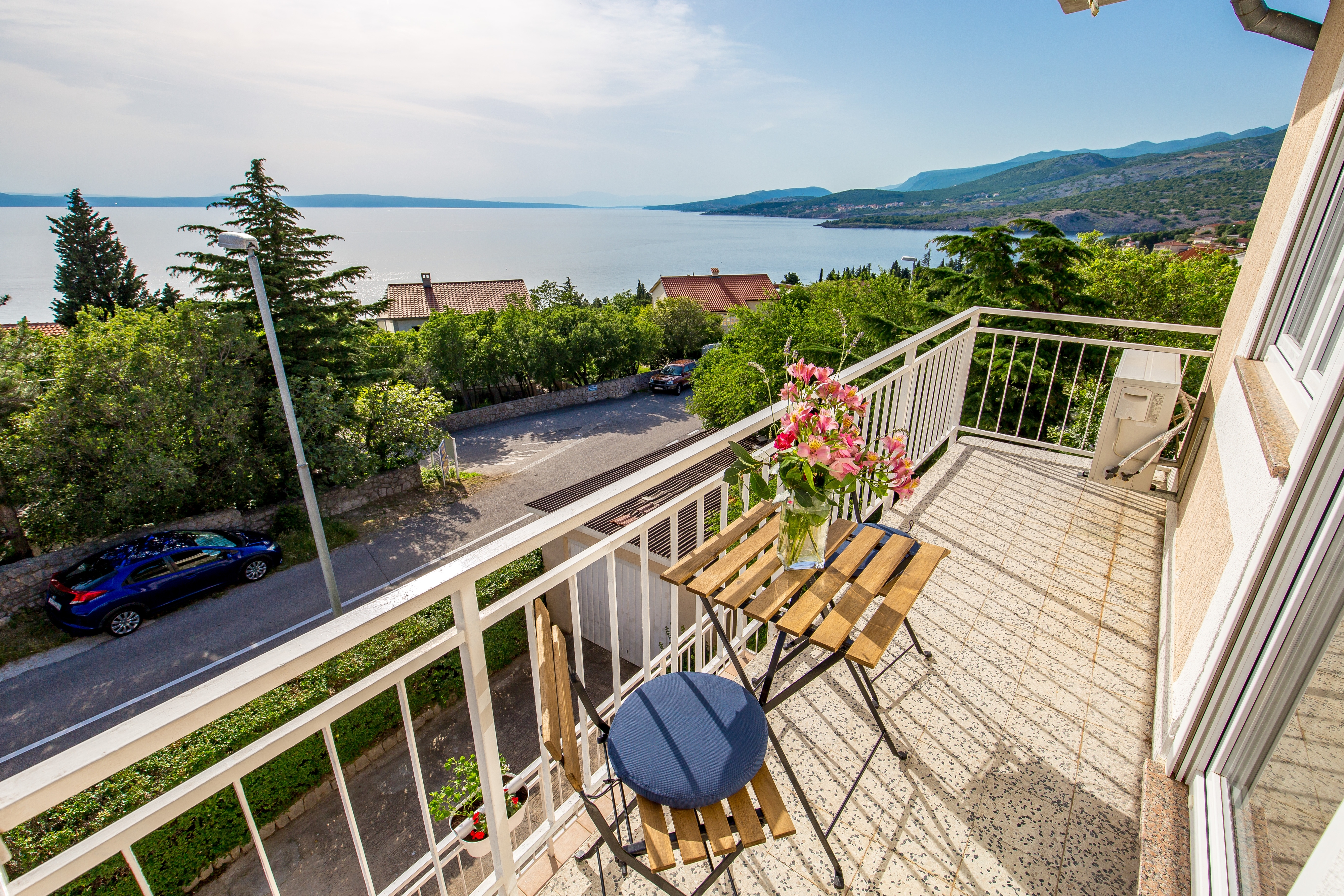 One bedroom apartment with balcony and sea view Klenovica, Novi Vinodolski  A-a