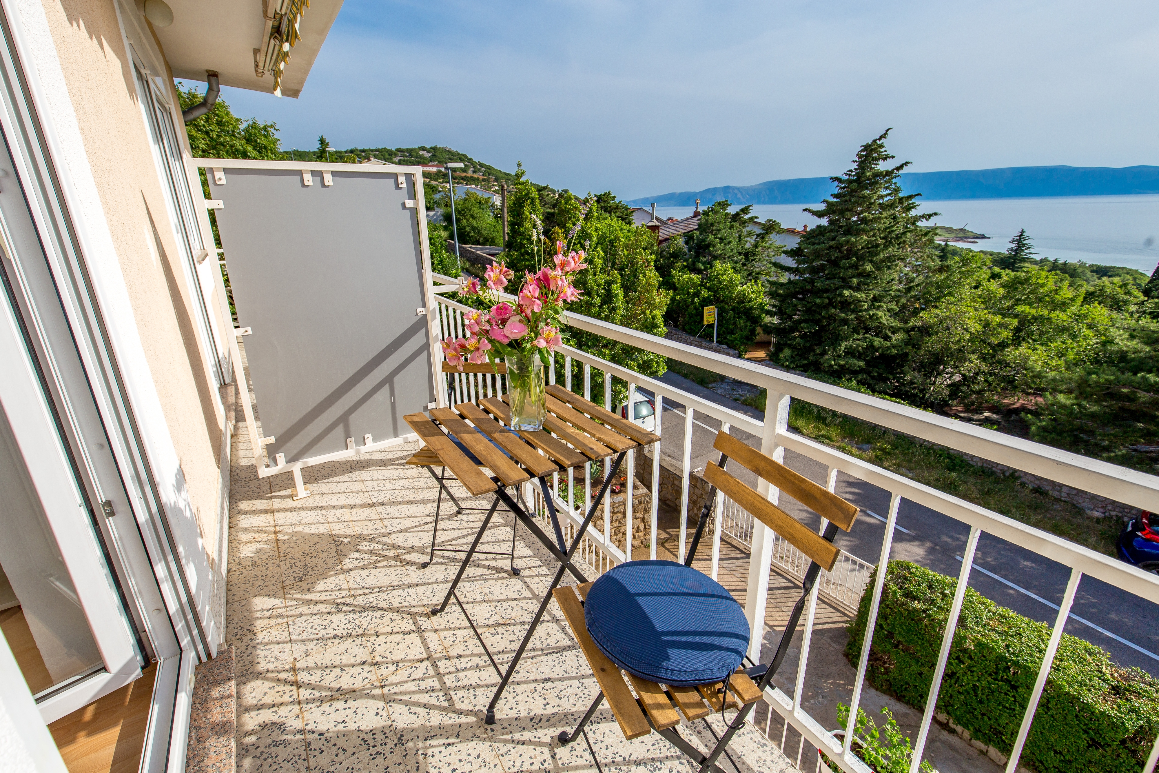 One bedroom apartment with balcony and sea view Klenovica, Novi Vinodolski  A-a