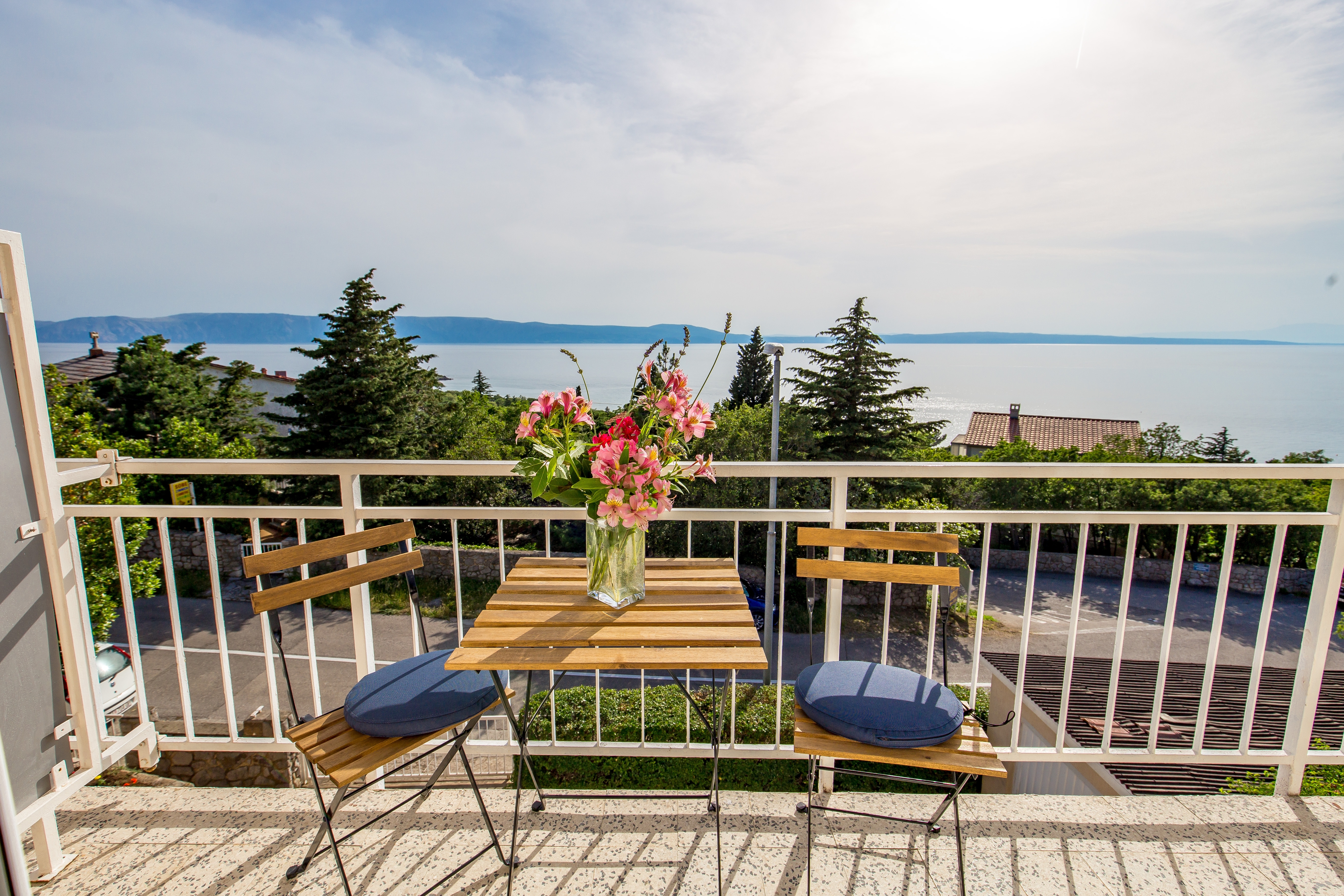 One bedroom apartment with balcony and sea view Klenovica, Novi Vinodolski  A-a