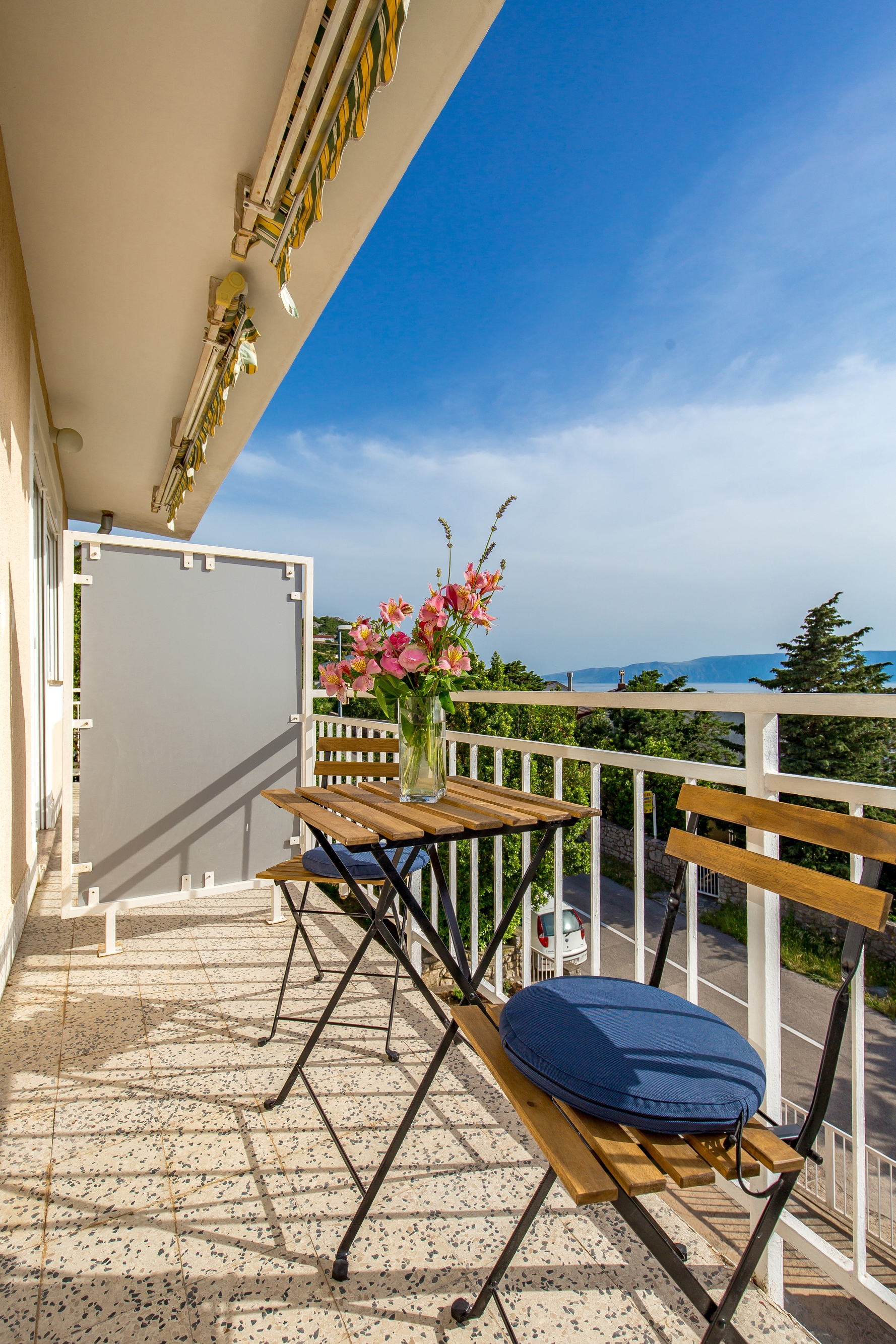One bedroom apartment with balcony and sea view Klenovica, Novi Vinodolski  A-a