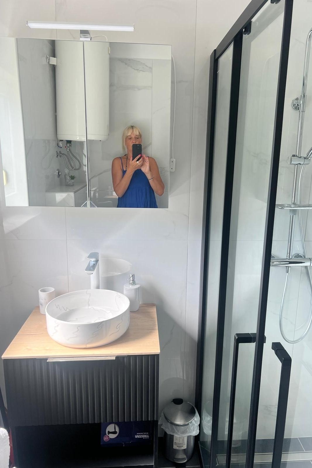 One bedroom apartment with balcony and sea view Klenovica, Novi Vinodolski  A-b