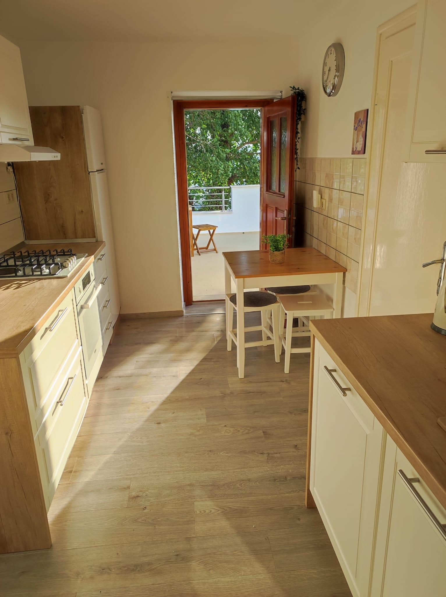 One bedroom apartment with terrace and sea view Klenovica, Novi Vinodolski  A-c
