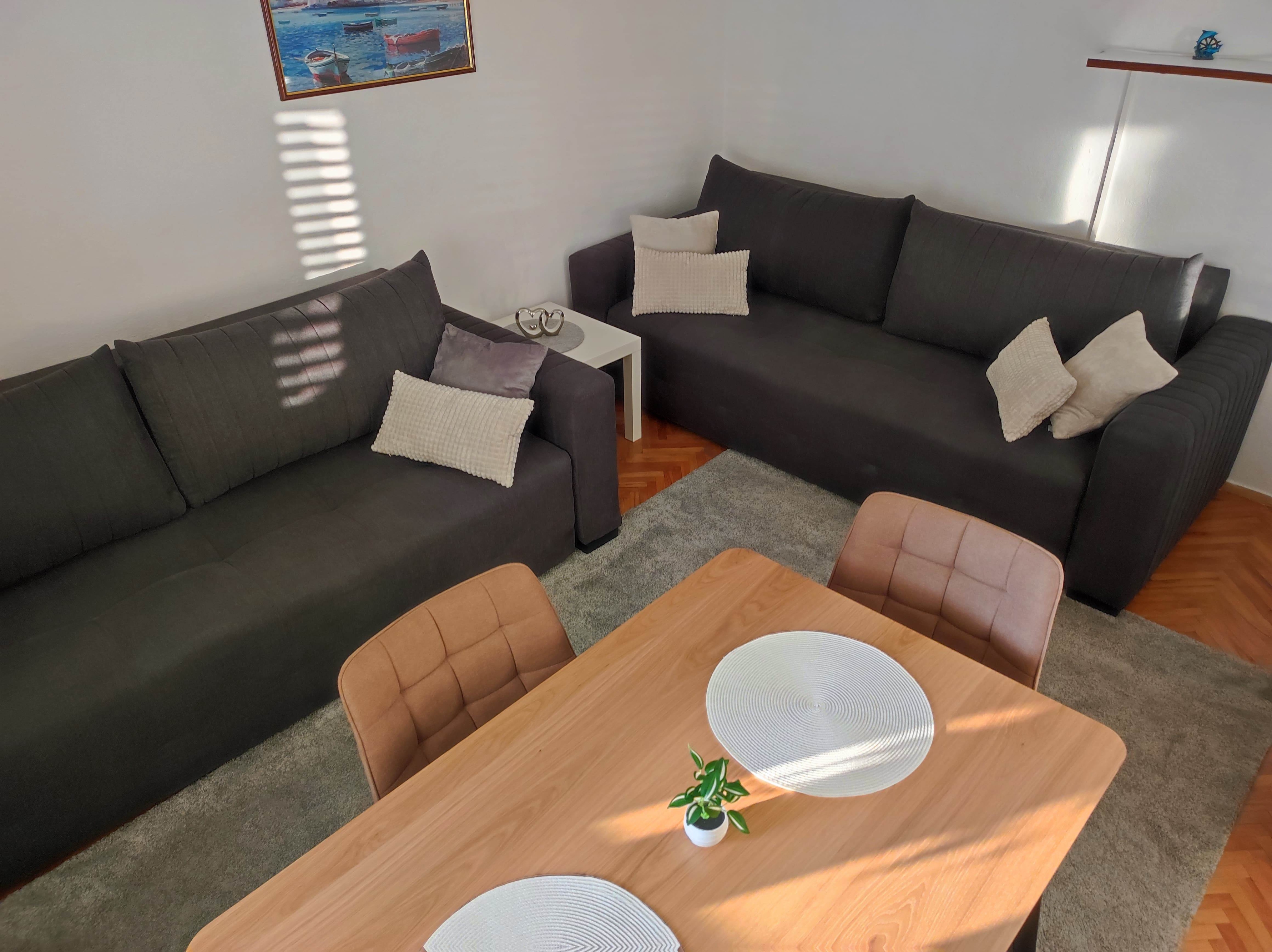 One bedroom apartment with terrace and sea view Klenovica, Novi Vinodolski  A-c