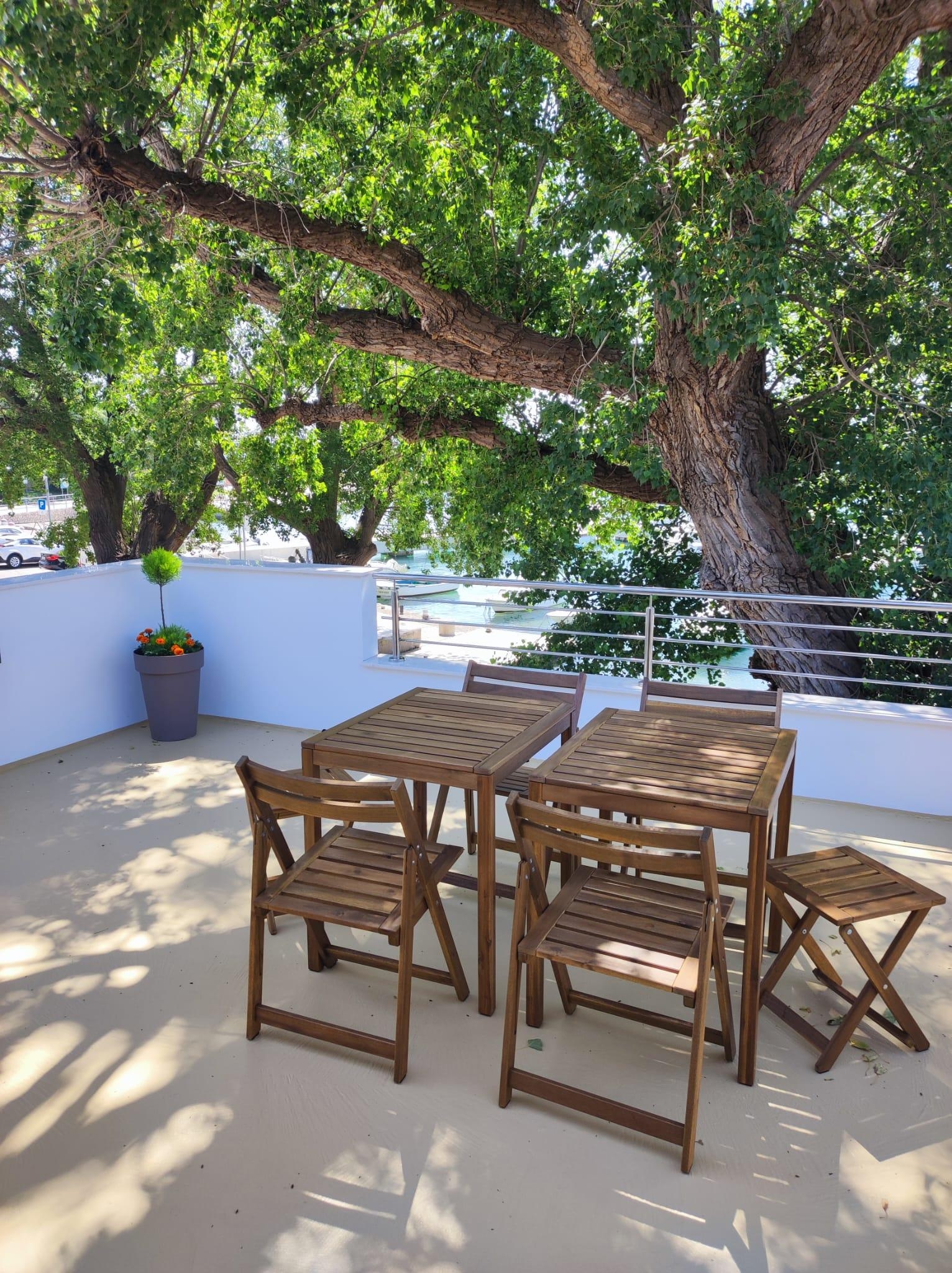 One bedroom apartment with terrace and sea view Klenovica, Novi Vinodolski  A-c