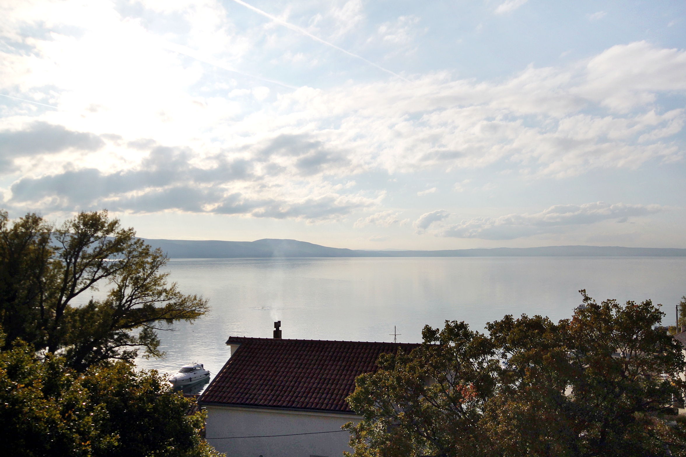 Two bedroom apartment with terrace and sea view Klenovica, Novi Vinodolski  A-b