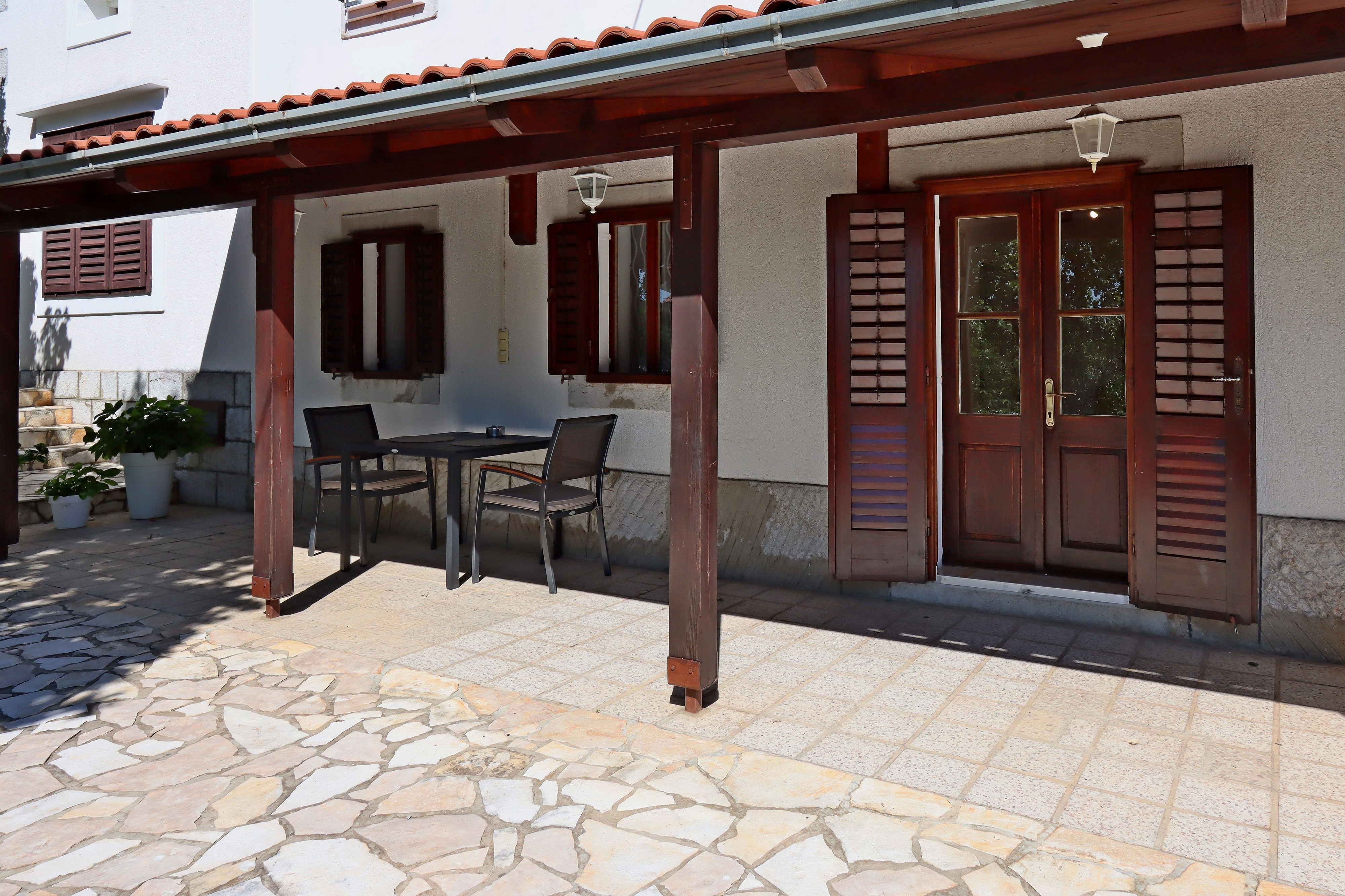 One bedroom apartment with terrace Klenovica, Novi Vinodolski  A-c