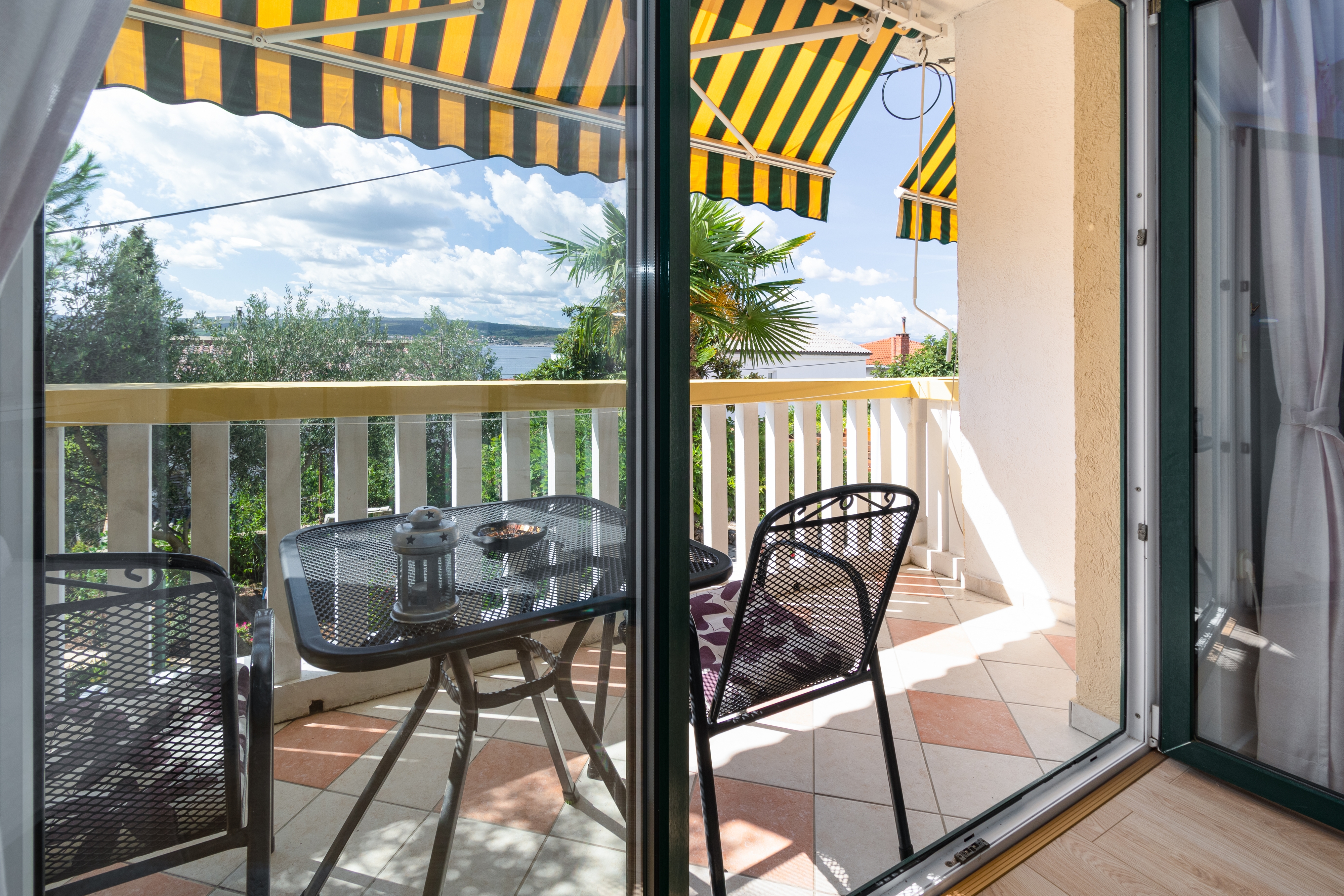 Studio flat with balcony and sea view Crikvenica  AS-b
