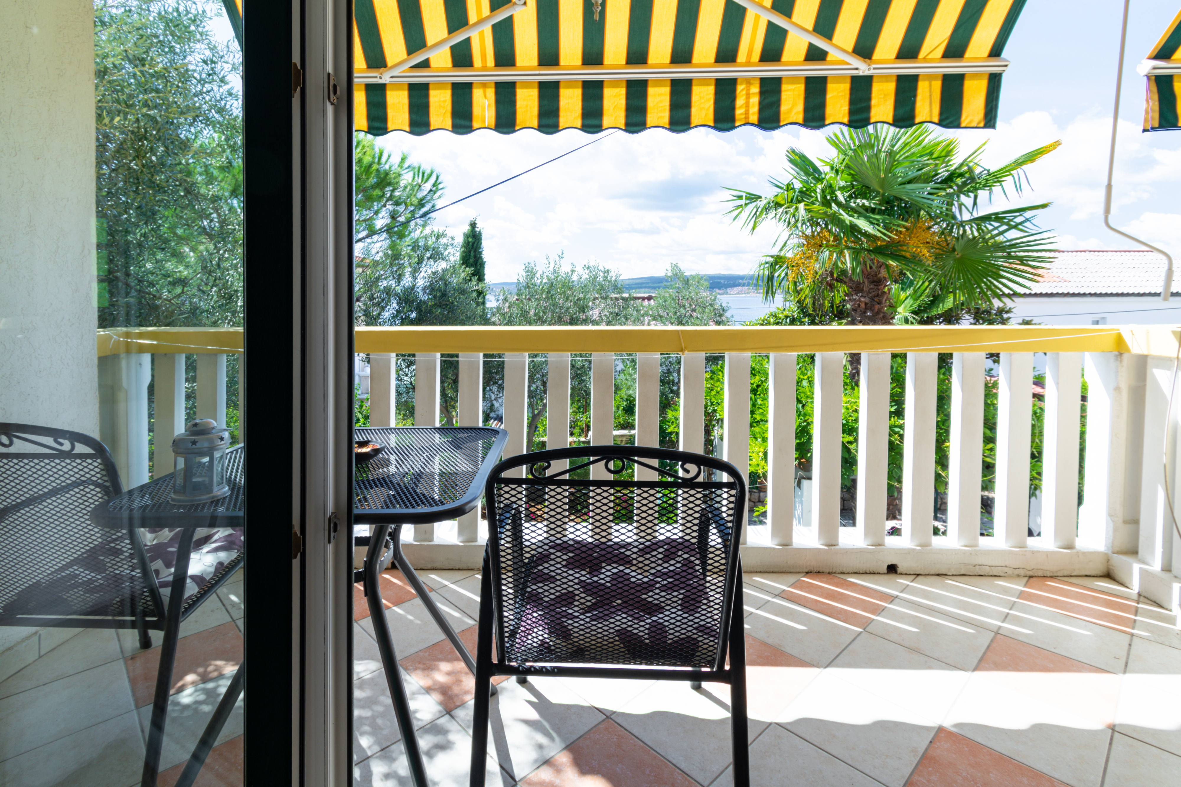 Studio flat with balcony and sea view Crikvenica  AS-b