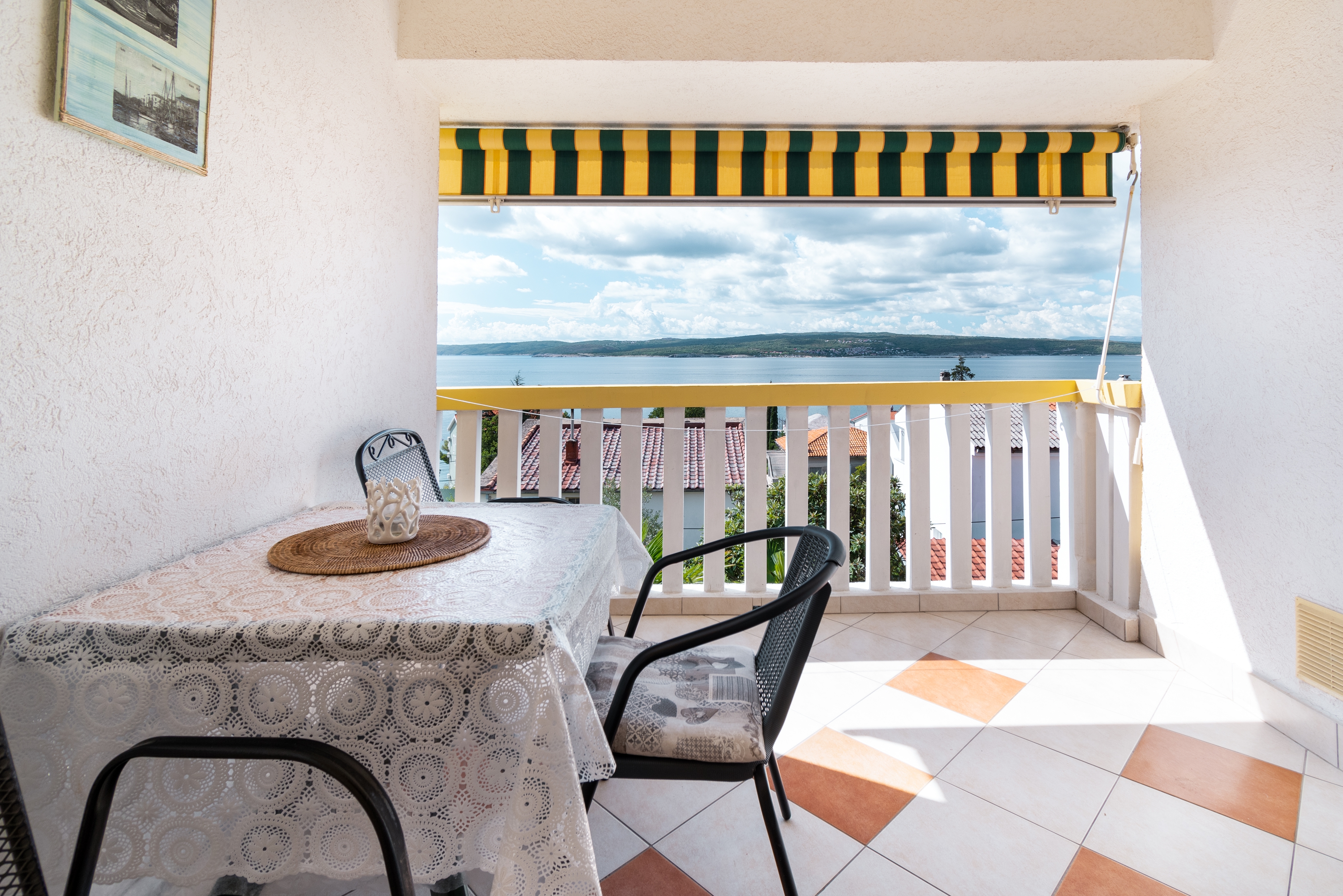 Studio flat with terrace and sea view Crikvenica  AS-d