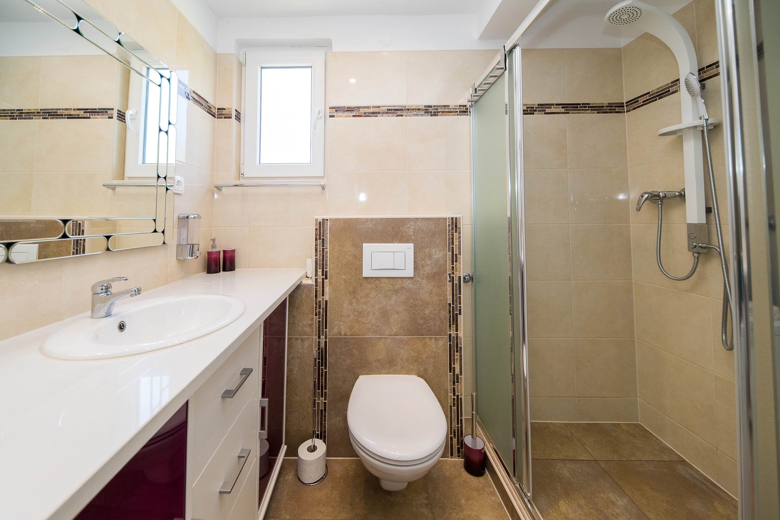 Three bedroom apartment with terrace and sea view Dramalj, Crikvenica  A-b