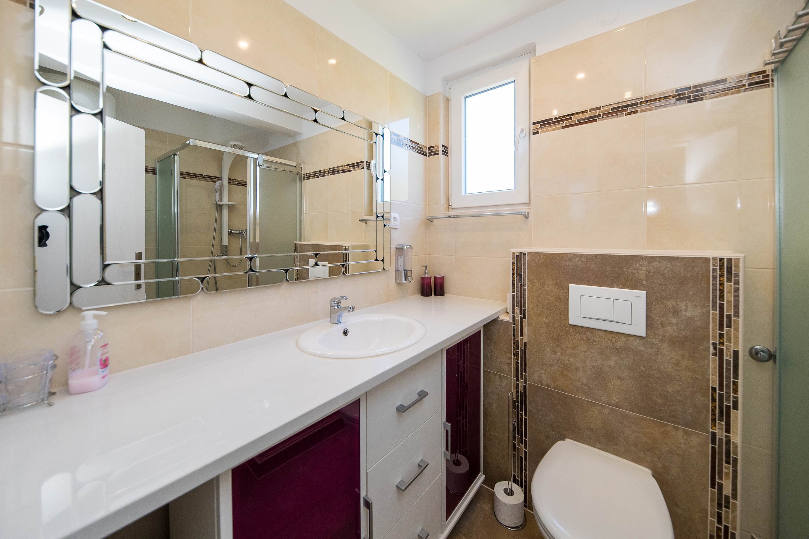Three bedroom apartment with terrace and sea view Dramalj, Crikvenica  A-b
