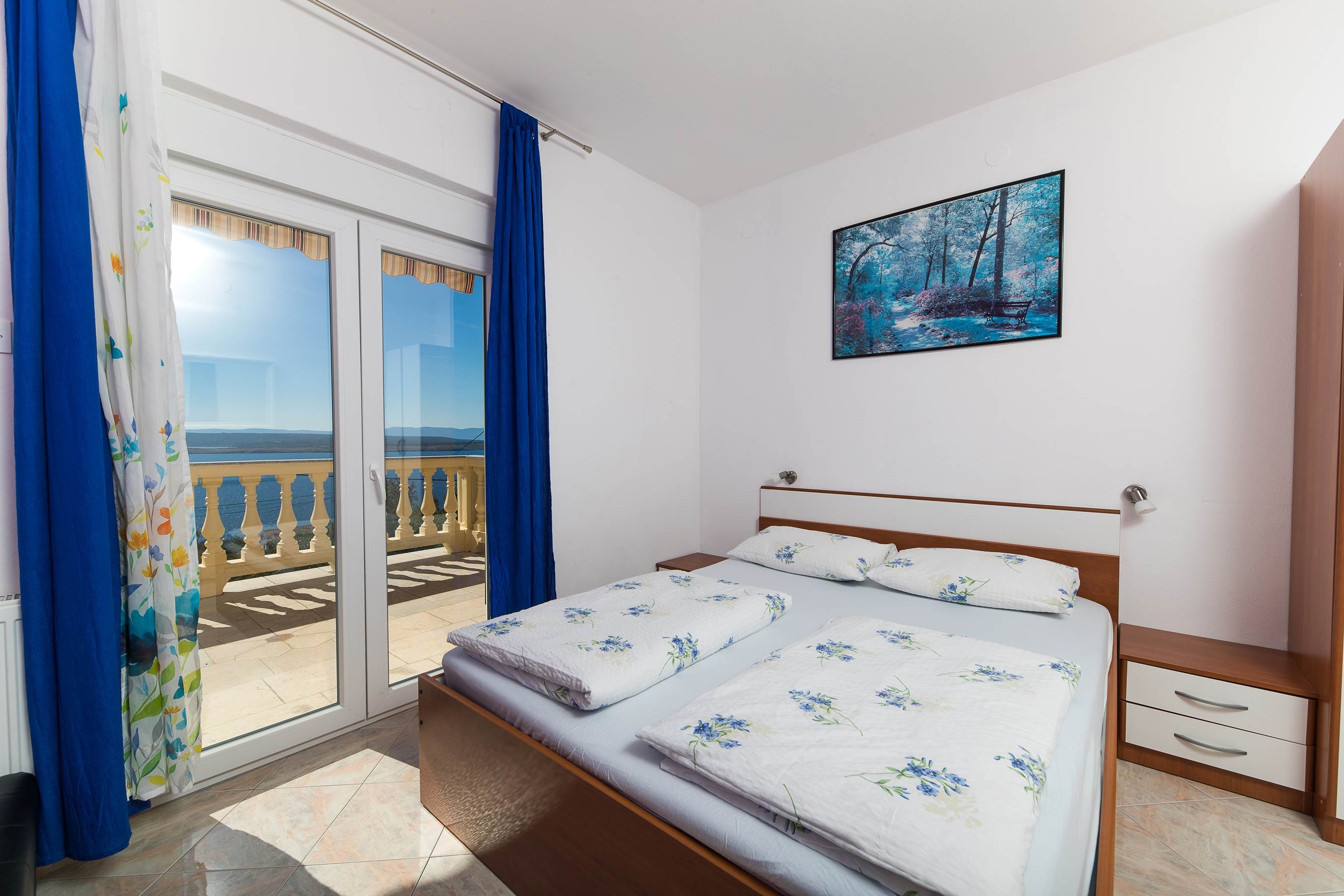 Three bedroom apartment with terrace and sea view Dramalj, Crikvenica  A-c