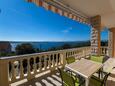 Dramalj, Terrasse dans l’hébergement en type apartment, avec la vue sur la mer et WiFi.