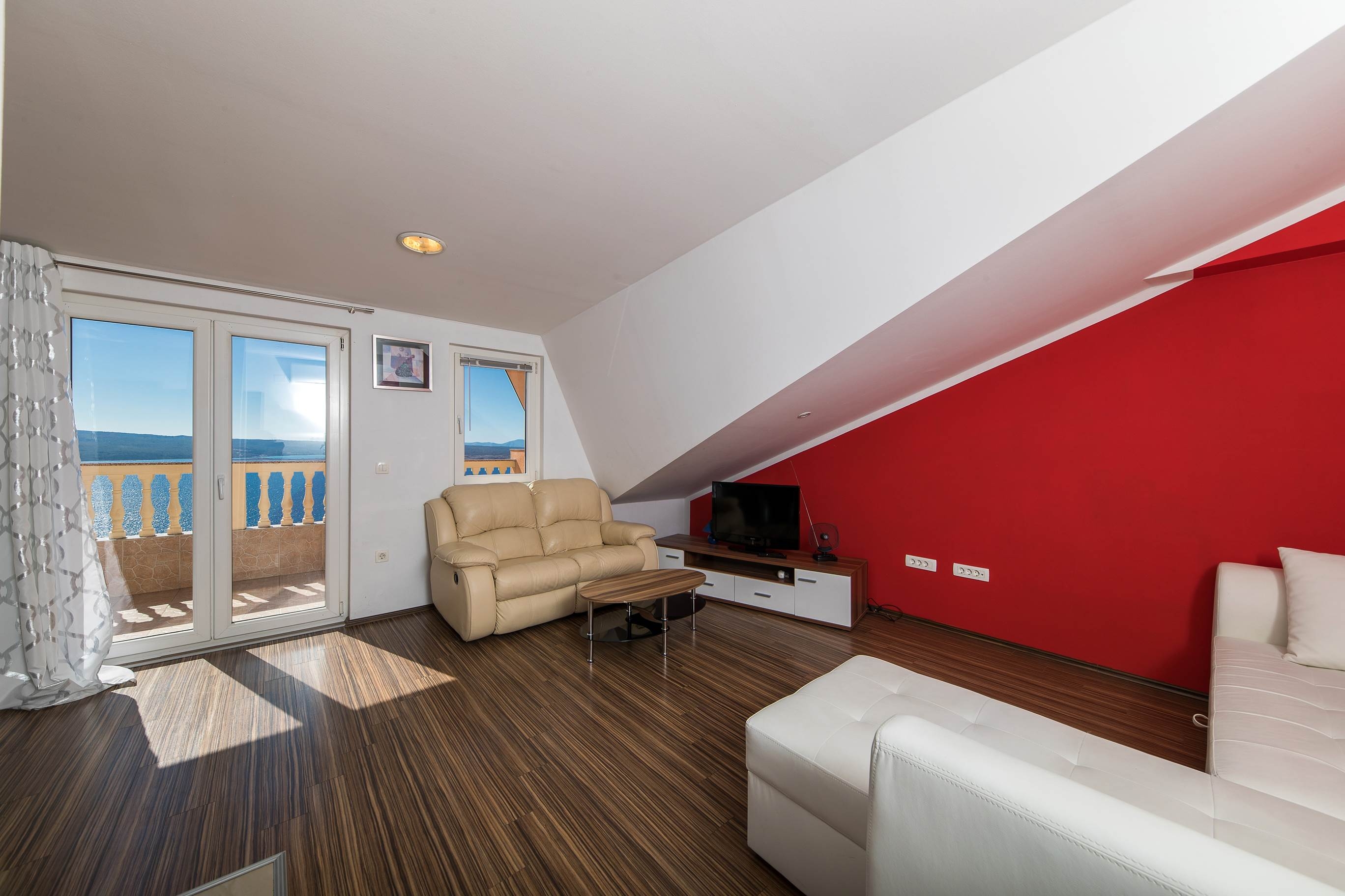 One bedroom apartment with terrace and sea view Dramalj, Crikvenica (A-5594-e)