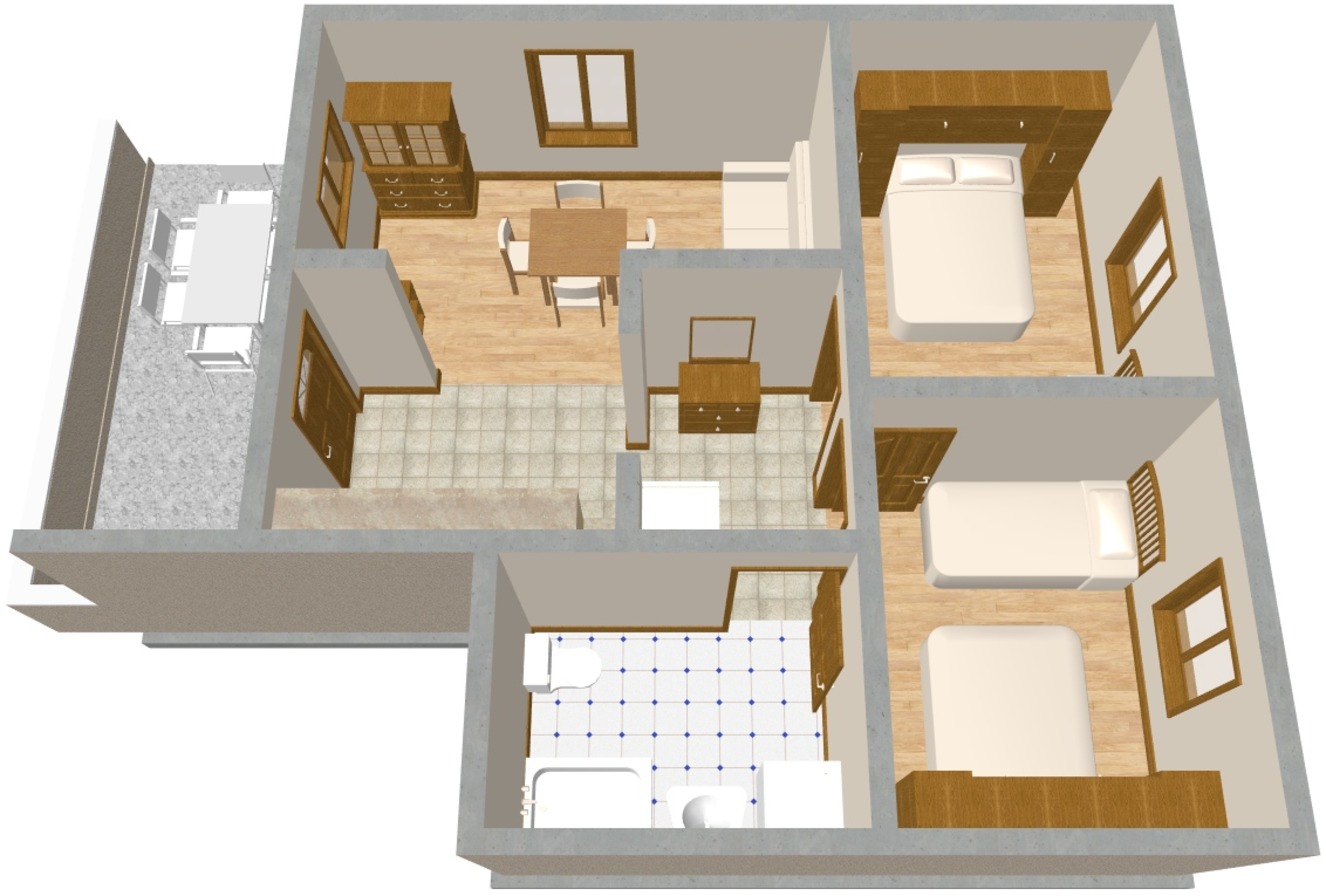 Two bedroom apartment near beach Brna, Korčula  A-a