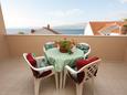 Terrace Postira, Terrace in the apartment, with a sea view, (pet friendly) and WiFi.