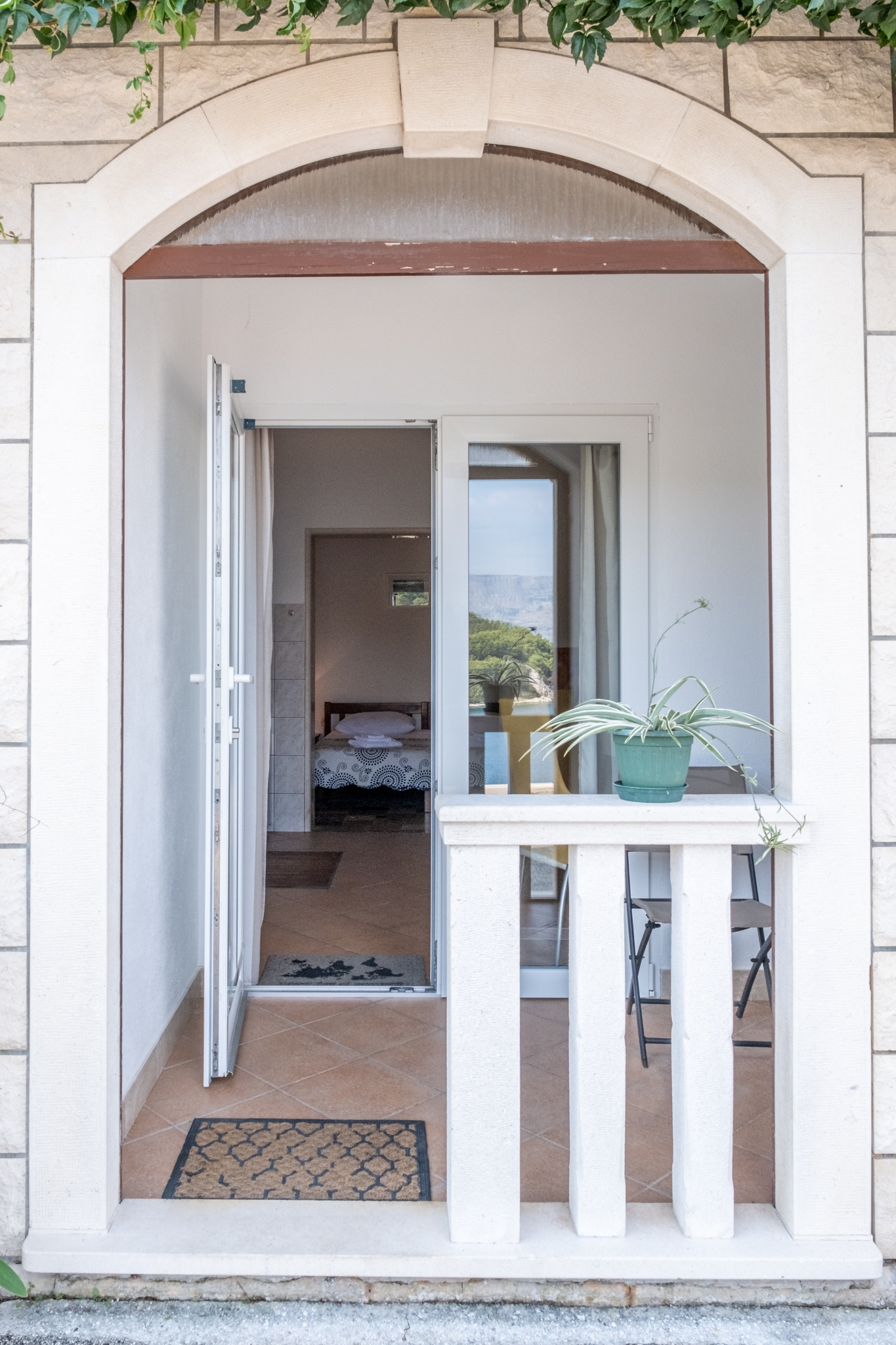 Studio flat with terrace and sea view Pučišća, Brač  AS-a