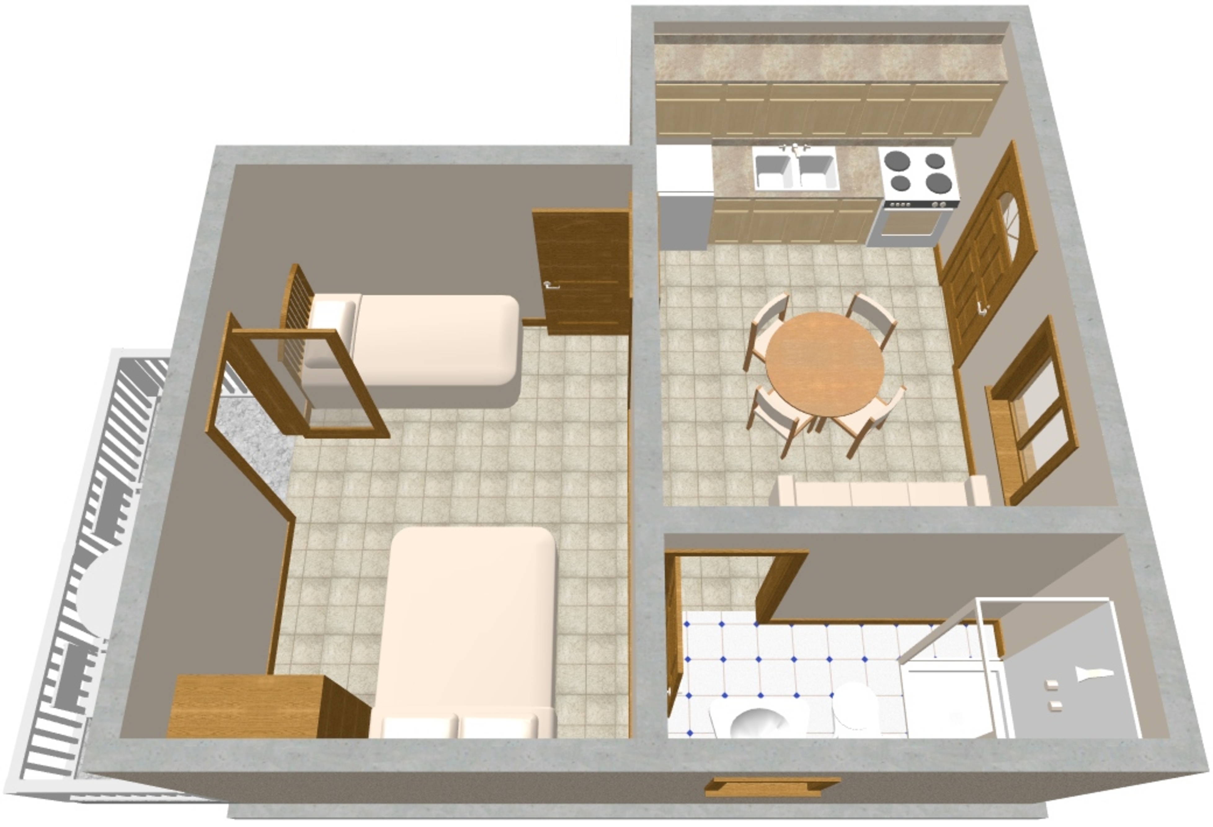 One bedroom apartment near beach Sućuraj, Hvar  A-a