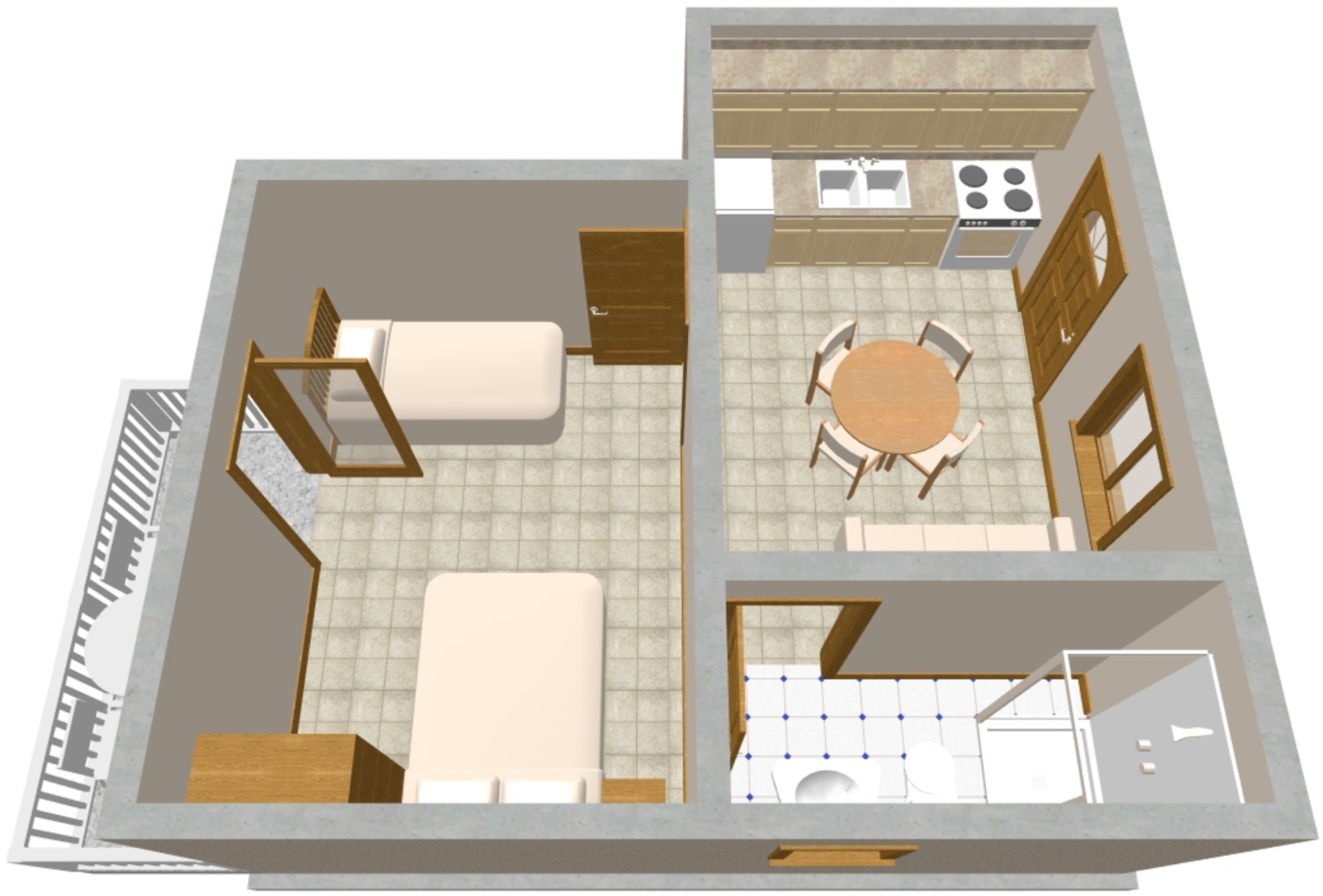 One bedroom apartment near beach Sućuraj, Hvar  A-b