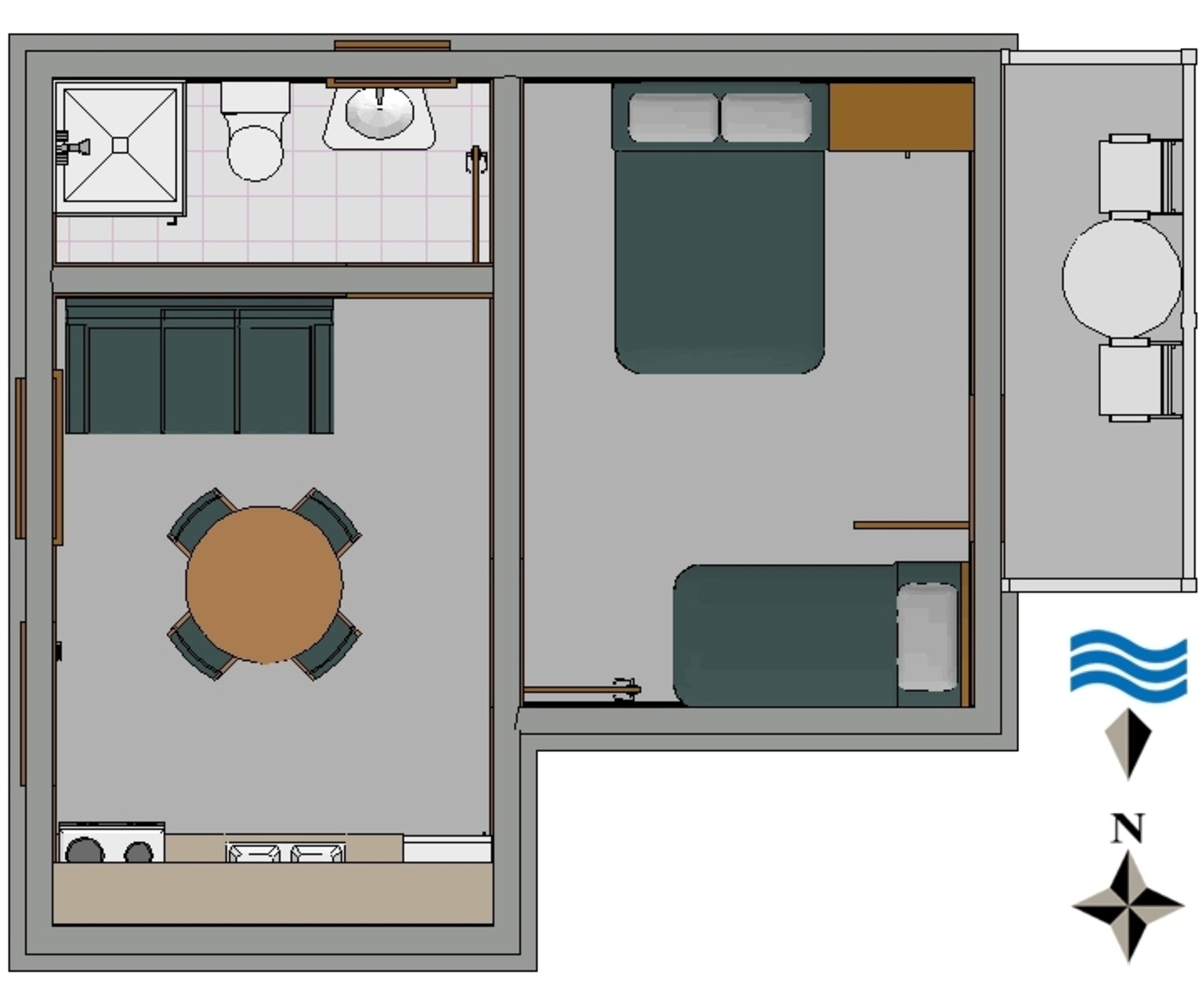 One bedroom apartment near beach Sućuraj, Hvar  A-b