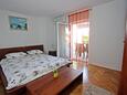 Bedroom 1 Supetar, Bedroom 1 in the apartment, air condition available and WiFi.
