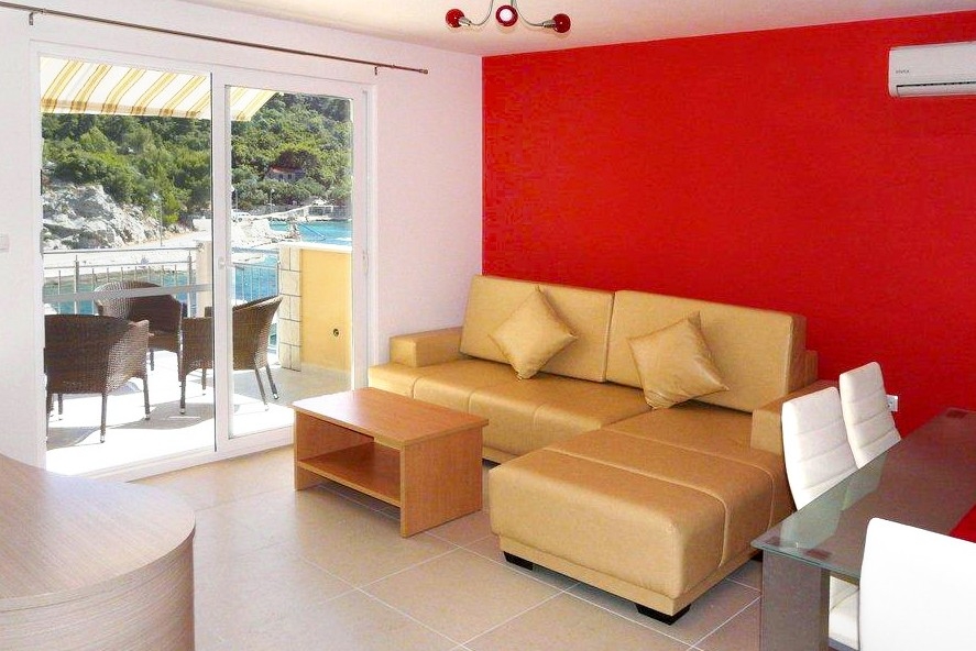 Two bedroom apartment with terrace and sea view Gršćica, Korčula (A-567-b)