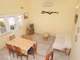 Living room Postira, Living room in the apartment, air condition available and WiFi.