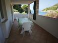 Terrace Prapatna, Terrace in the apartment, with a sea view and WiFi.