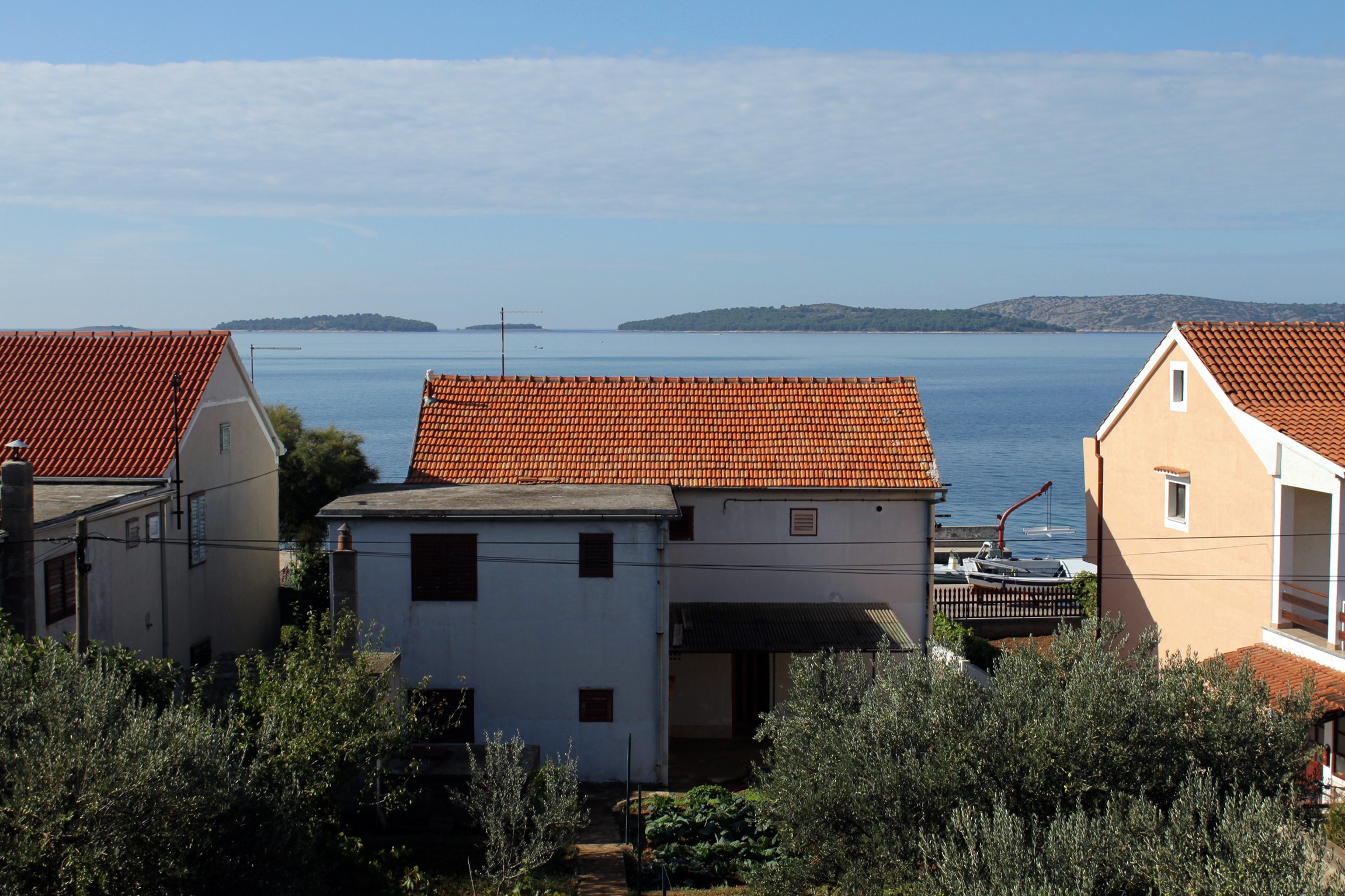 Comfortable and spacious apartment with terrace and sea view Brodarica, Šibenik  A-a