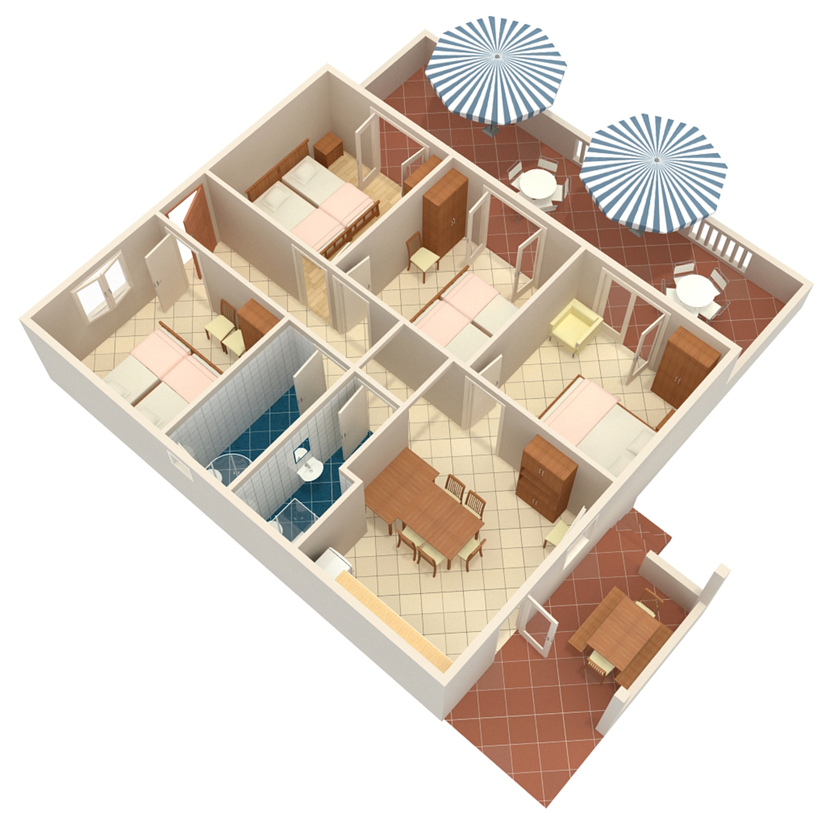 Four bedroom apartment near beach Cove Torac, Hvar  A-a