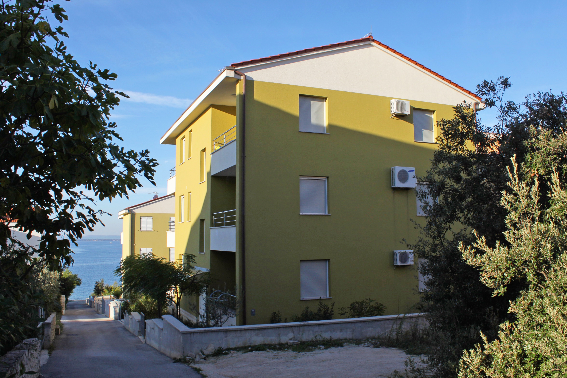 Jednosobni apartman s terasom i pogledom na more Kožino, Zadar  A-b