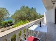 Balkon Kožino, Balkon v ubytování typu apartment, s výhledem na moře, domácí mazlíčci povoleni a WiFi.