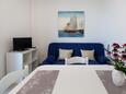Kožino, Living room in the apartment, air condition available, (pet friendly) and WiFi.