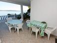 Terrace Bibinje, Terrace in the apartment, with a sea view, (pet friendly) and WiFi.