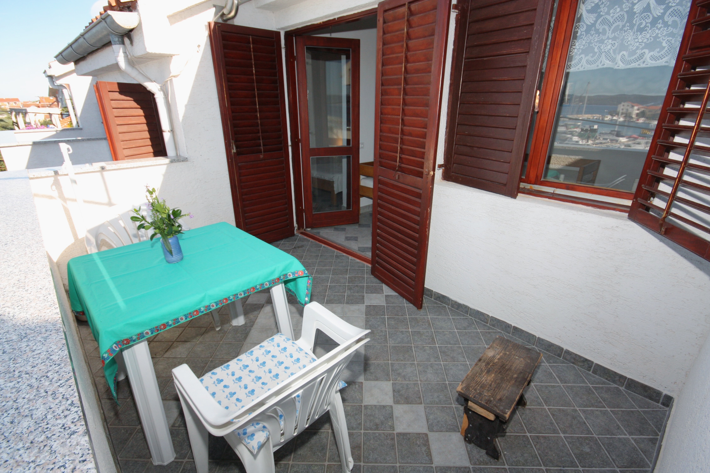 Studio flat with terrace and sea view Bibinje, Zadar  AS-b