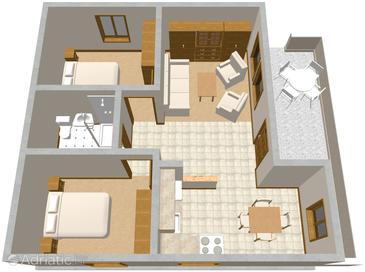 Plan Lumbarda, Plan in the apartment, WIFI.