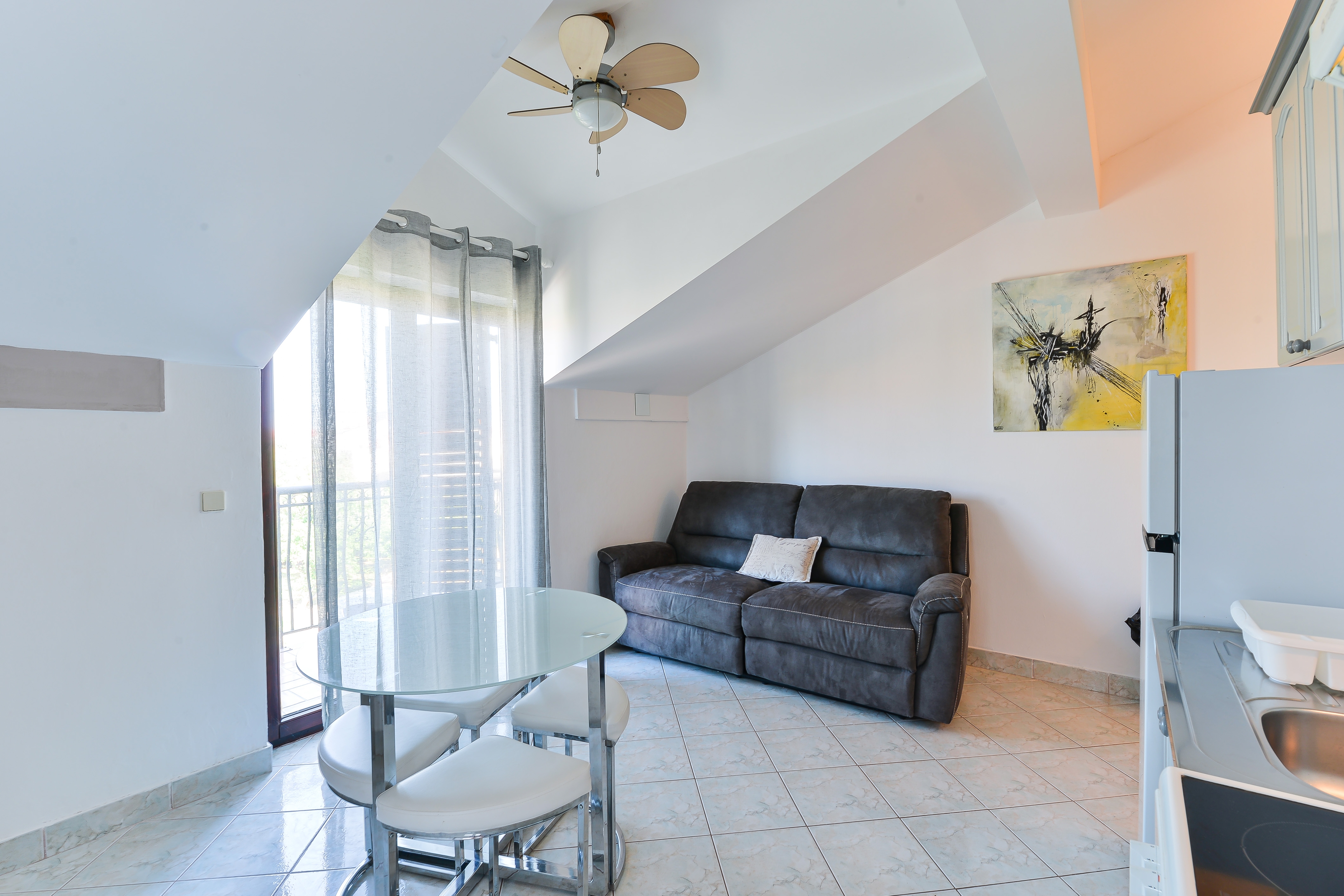 One bedroom apartment with balcony Privlaka, Zadar (A-5762-b)