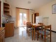 Dining room Ražanac, Dining room in the apartment, air condition available, (pet friendly) and WiFi.