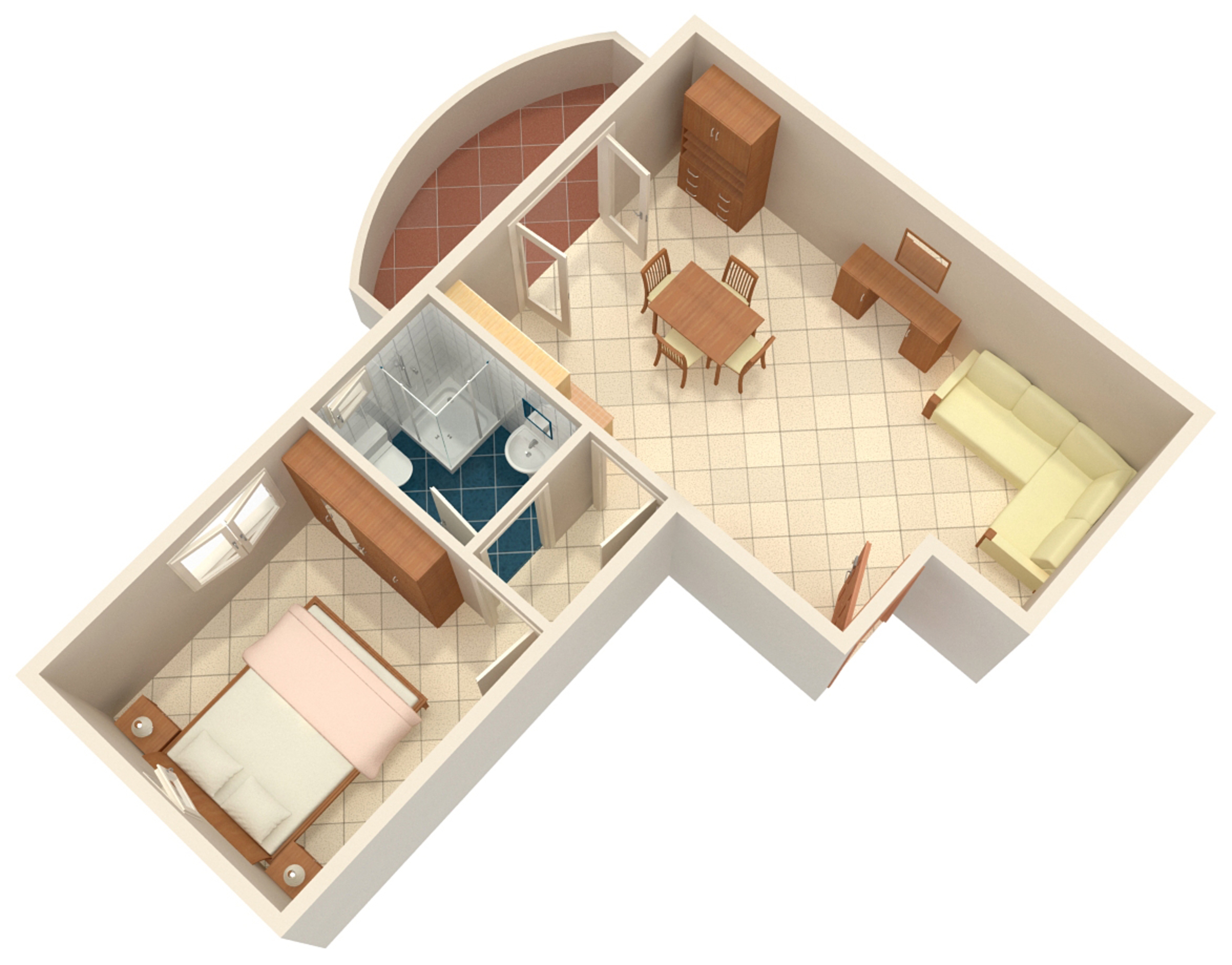 Jednosobni apartman uz plažu Ražanac, Zadar  A-e